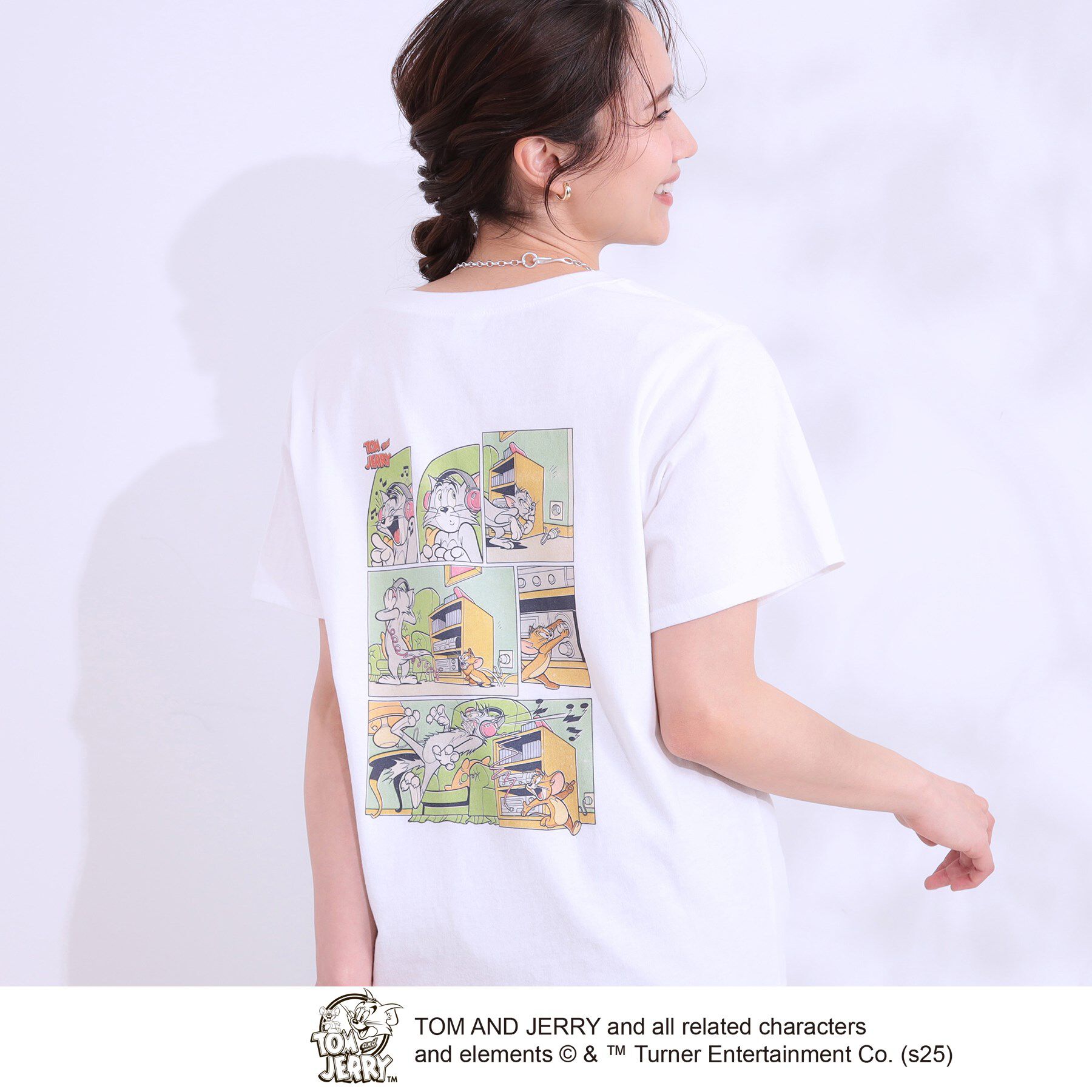 SHOO･LA･RUE「【TOM and JERRY 別注】ベーシックTシャツ」|Tシャツ・カットソー|ホワイト(301)