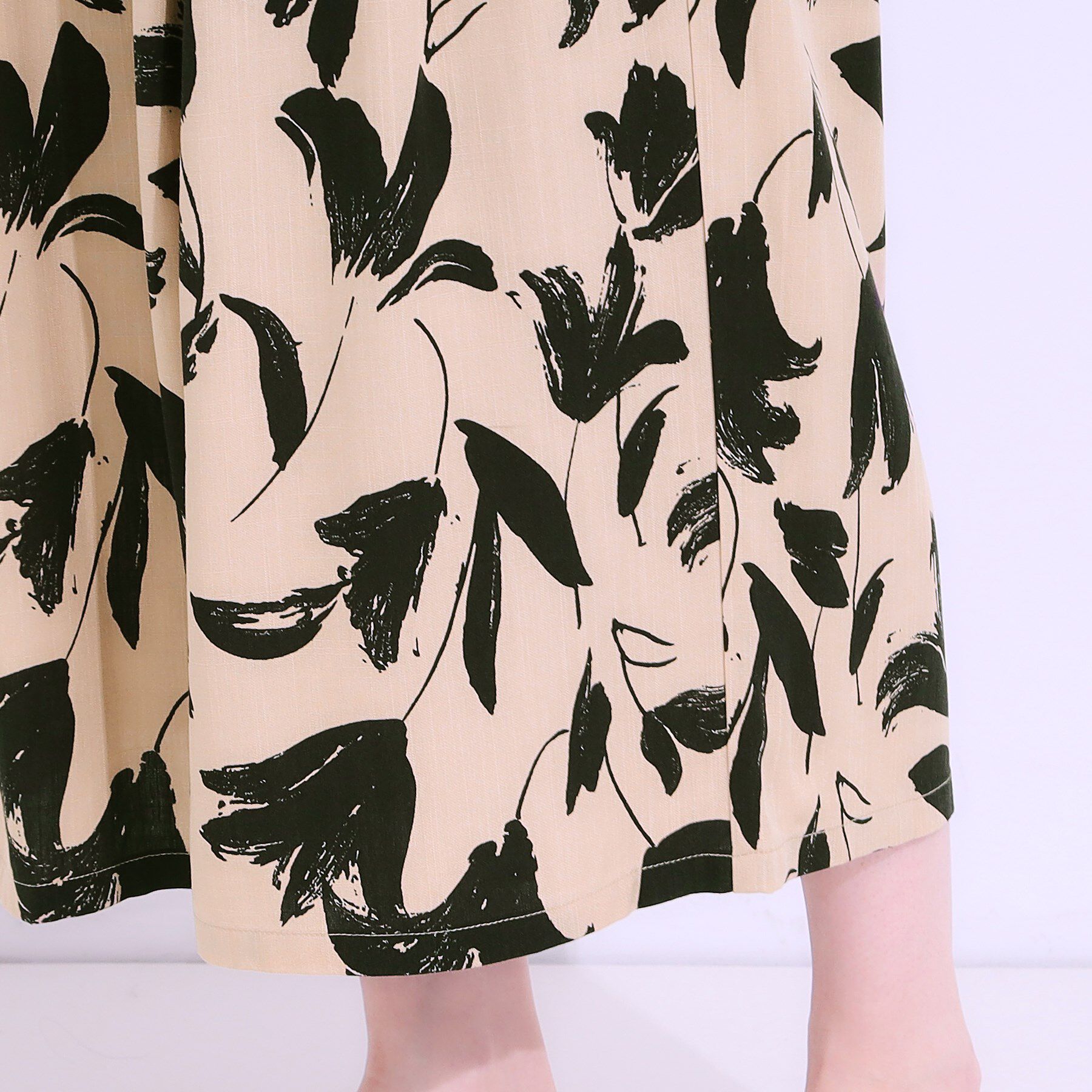 SHOO･LA･RUE「【S-LL/ひんやり】いつものコーデを華やかに 柄アソート 麻調ガウチョパンツ」|その他|