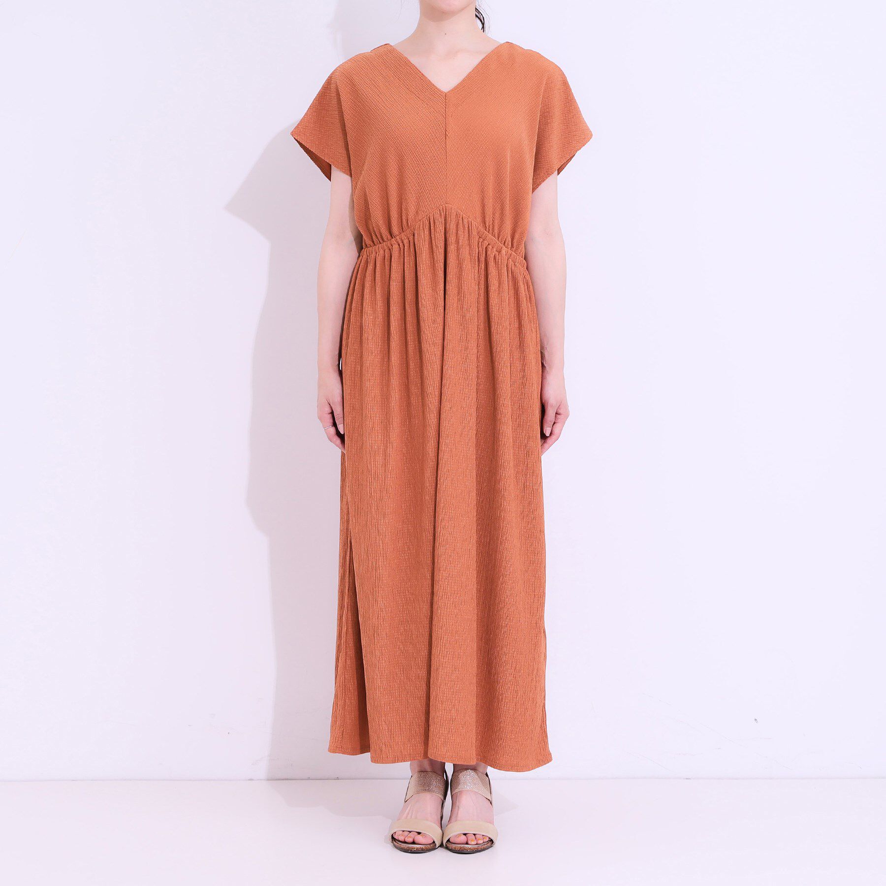 SHOO･LA･RUE「【前後2WAY】さらりと大人上品に 楊柳フレンチワンピース」|ワンピース|