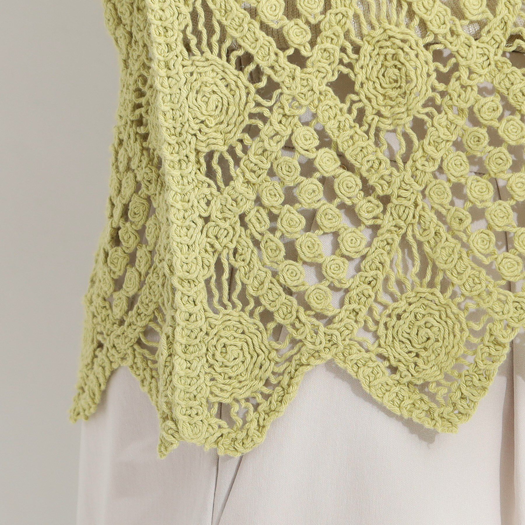 SHOO･LA･RUE「【2WAY】大人のほんのり甘いスタイルに クロシェレースカーディガン」|カーディガン|