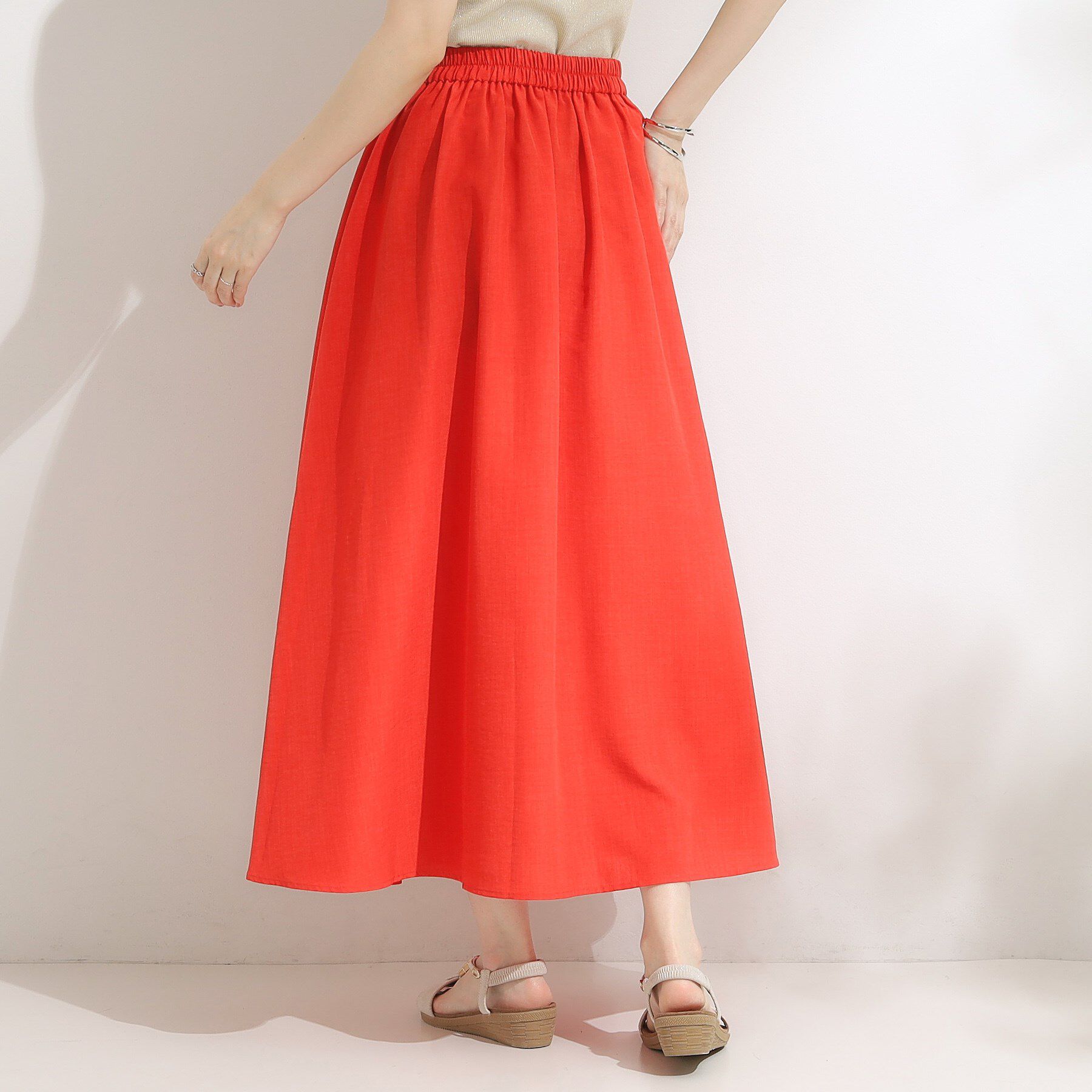 SHOO･LA･RUE「【高レビュー/着丈選べる】華やかさをプラスする アソートロングスカート」|スカート|