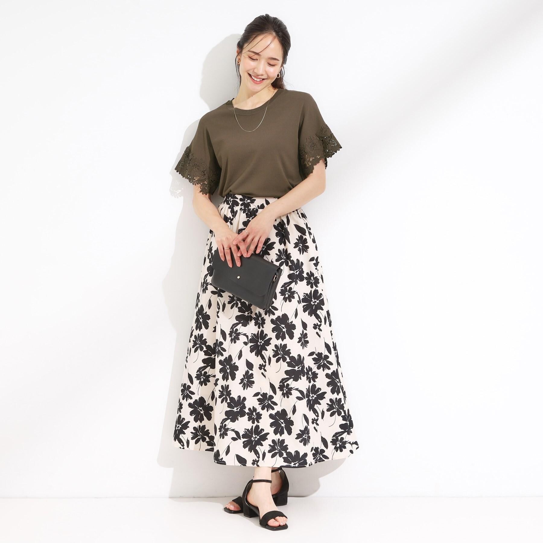 SHOO･LA･RUE「【高レビュー/着丈選べる】華やかさをプラスする アソートロングスカート」|スカート|