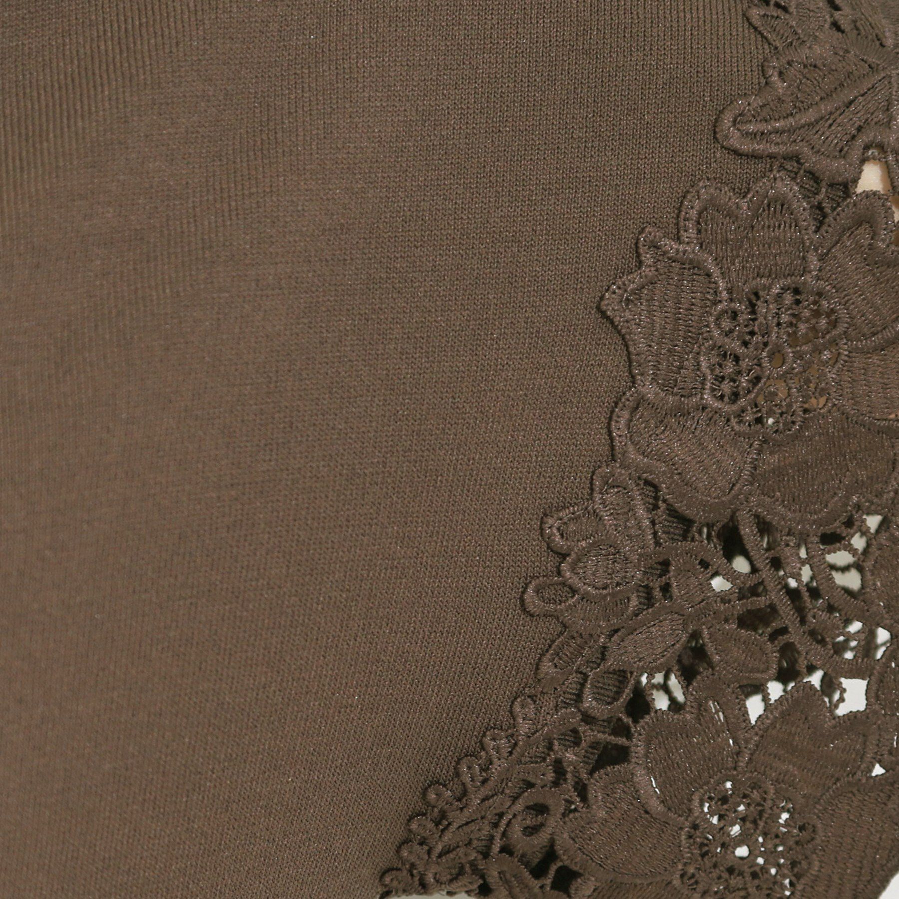 SHOO･LA･RUE「【S-LL/ひんやり/UV/】大人上品な お袖レースニット」|ニット・セーター|