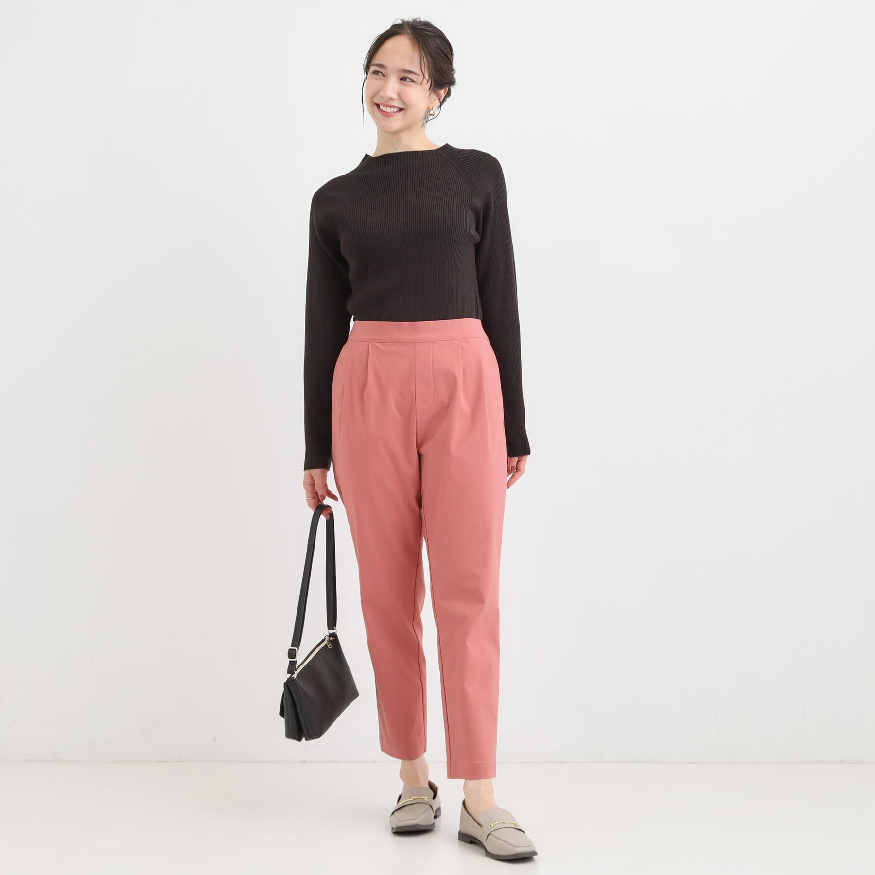 SHOO･LA･RUE「【洗える/S-LL/美脚シルエット】ハイパーストレッチ テーパードパンツ【CIRCRIC】」|その他|