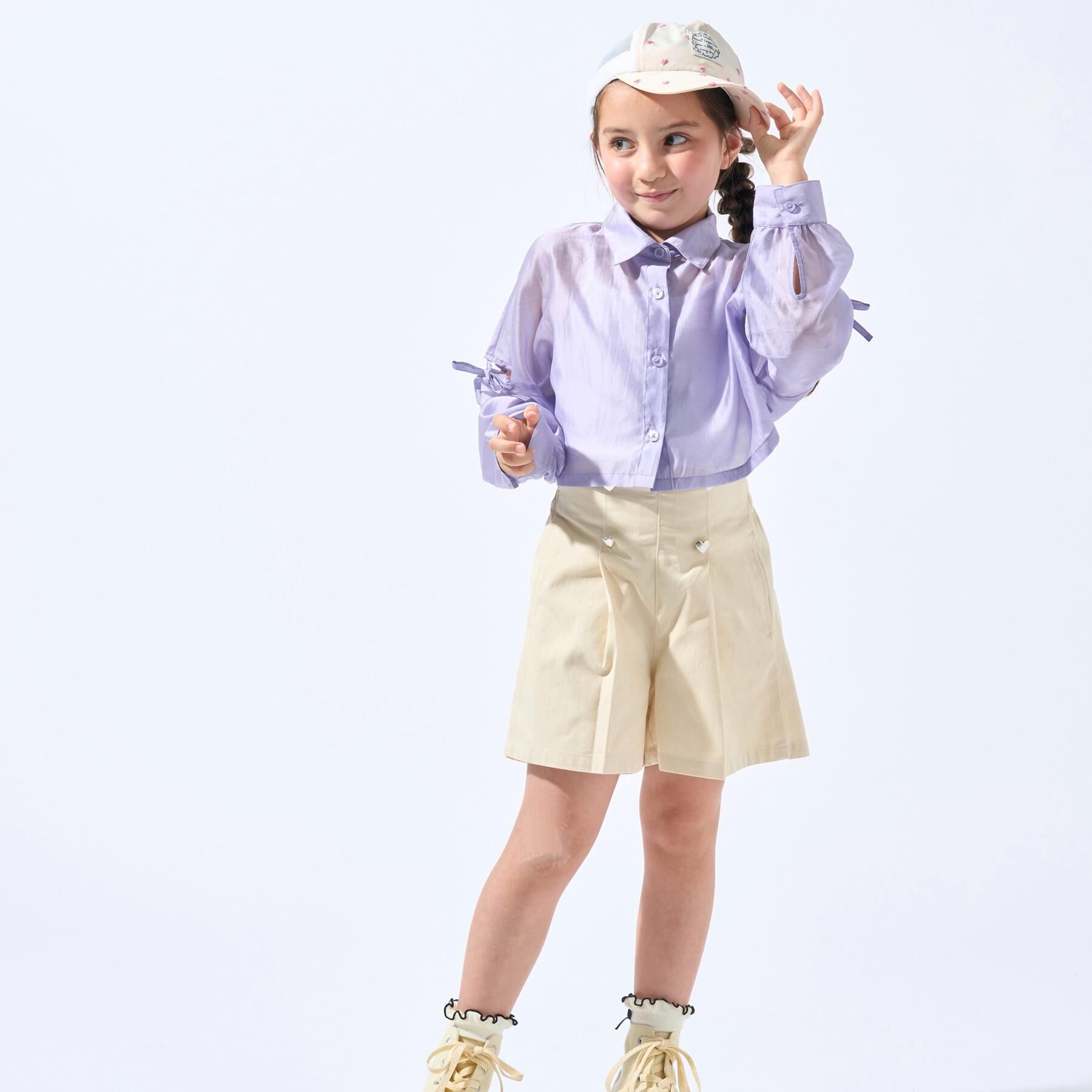 SHOO･LA･RUE「総柄刺繍メッシュキャップ」|キャップ・キャスケット|