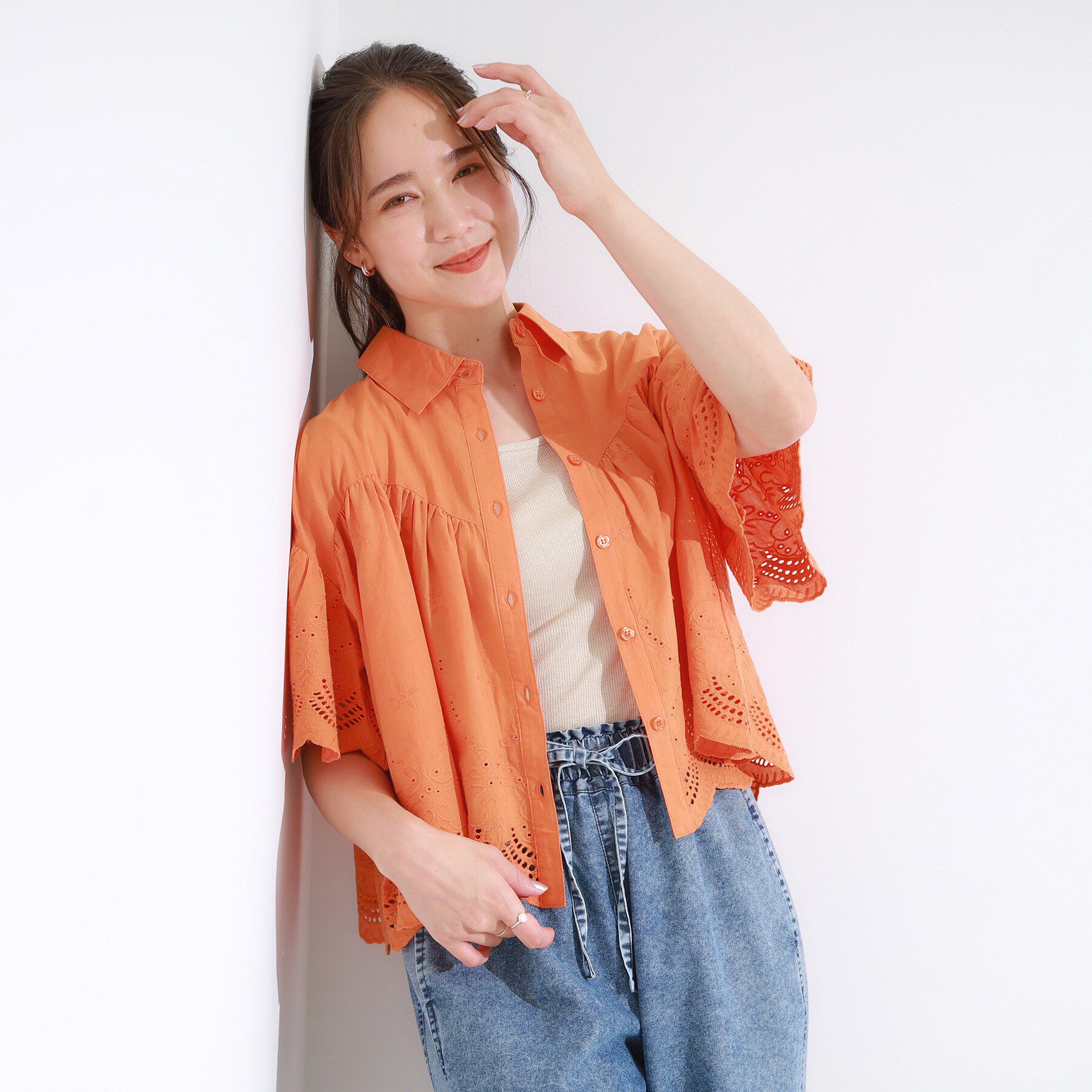 SHOO･LA･RUE「コーデの主役になる スカラップレースブラウス」|シャツ・ブラウス|