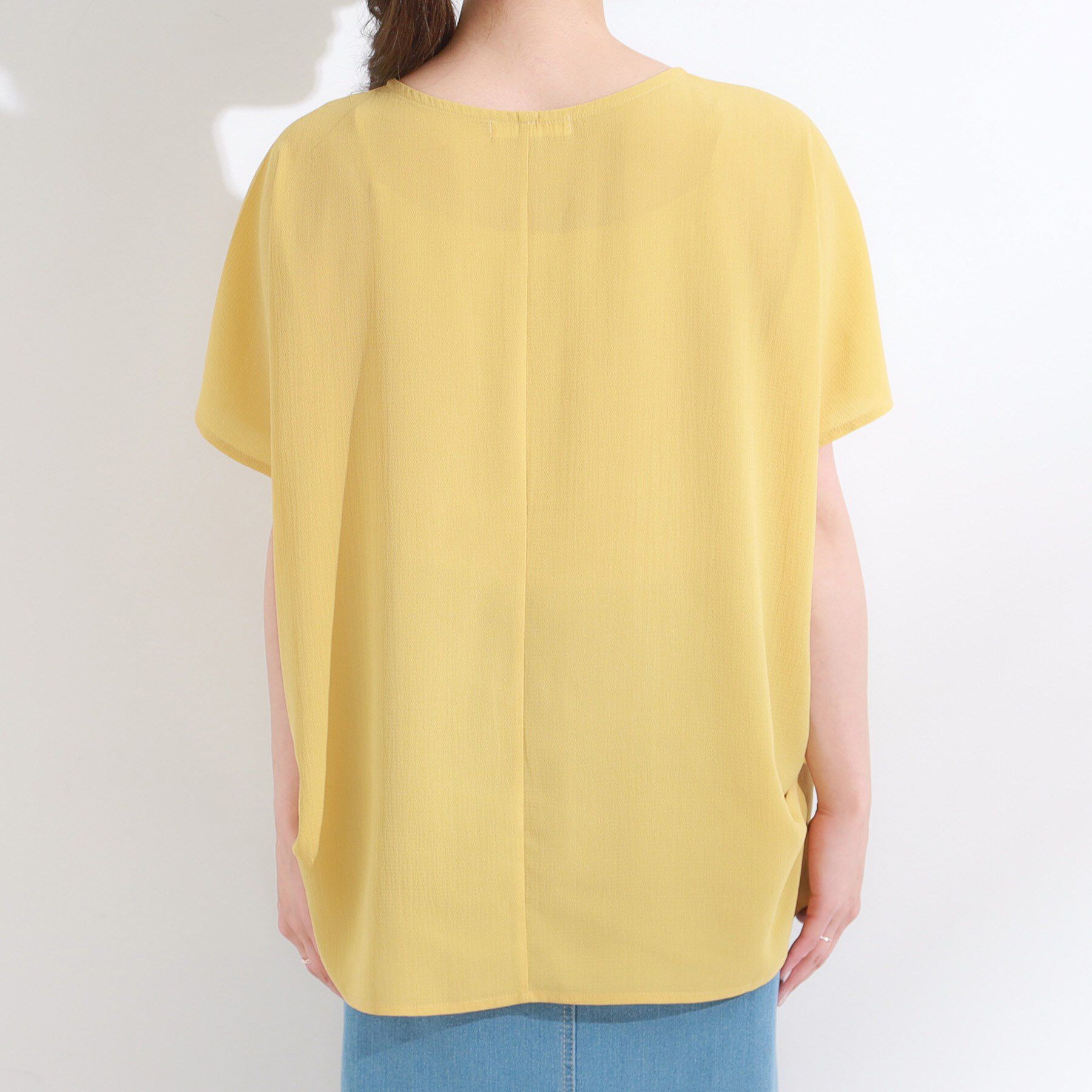 SHOO･LA･RUE「【S-LL/ひんやり/洗濯後しわになりにくい】インせず決まる はしごレースドルマンブラウス」|シャツ・ブラウス|