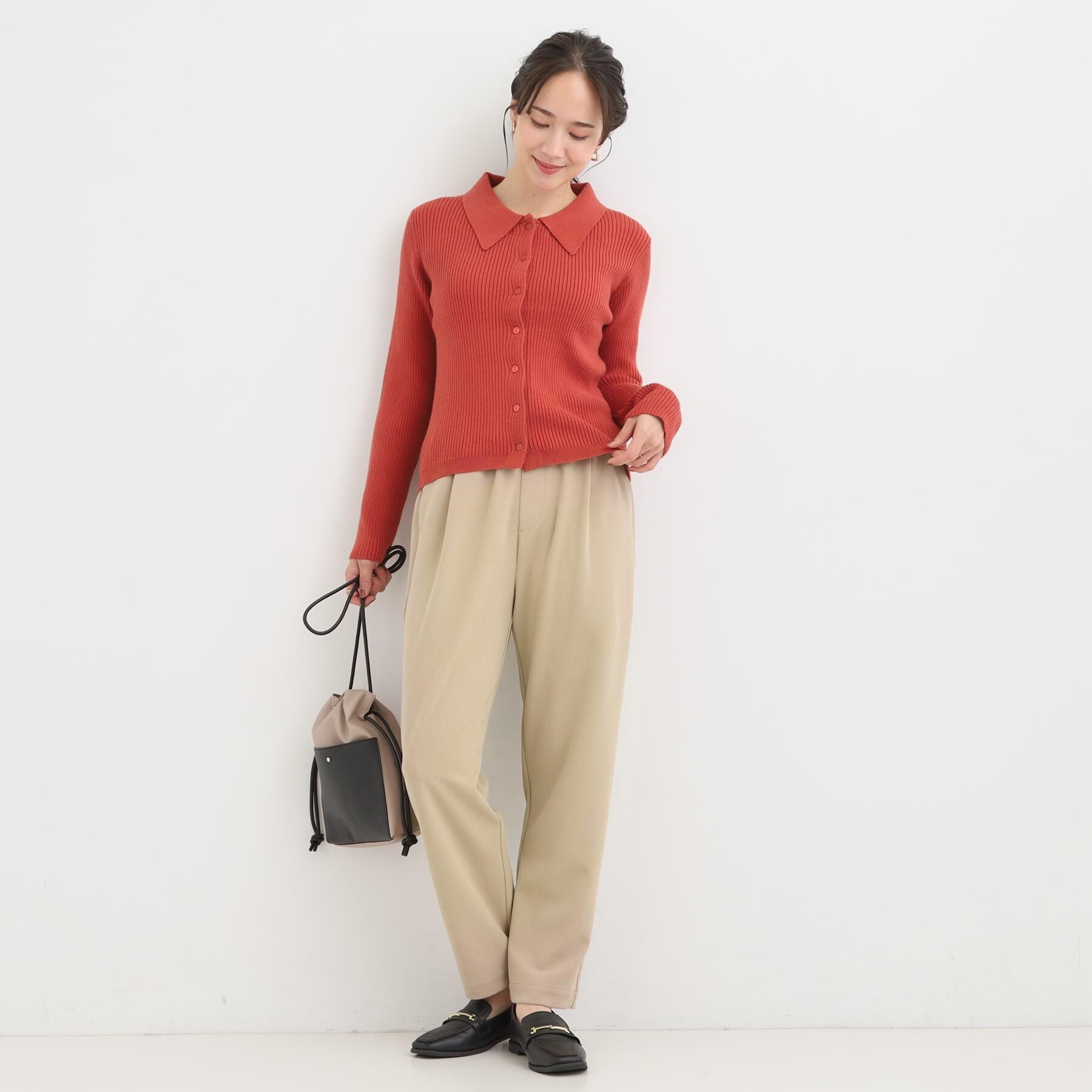 SHOO･LA･RUE「【S-3L/洗濯後しわになりにくい】スマートに見える イージーテーパードパンツ【CIRCRIC】」|その他|