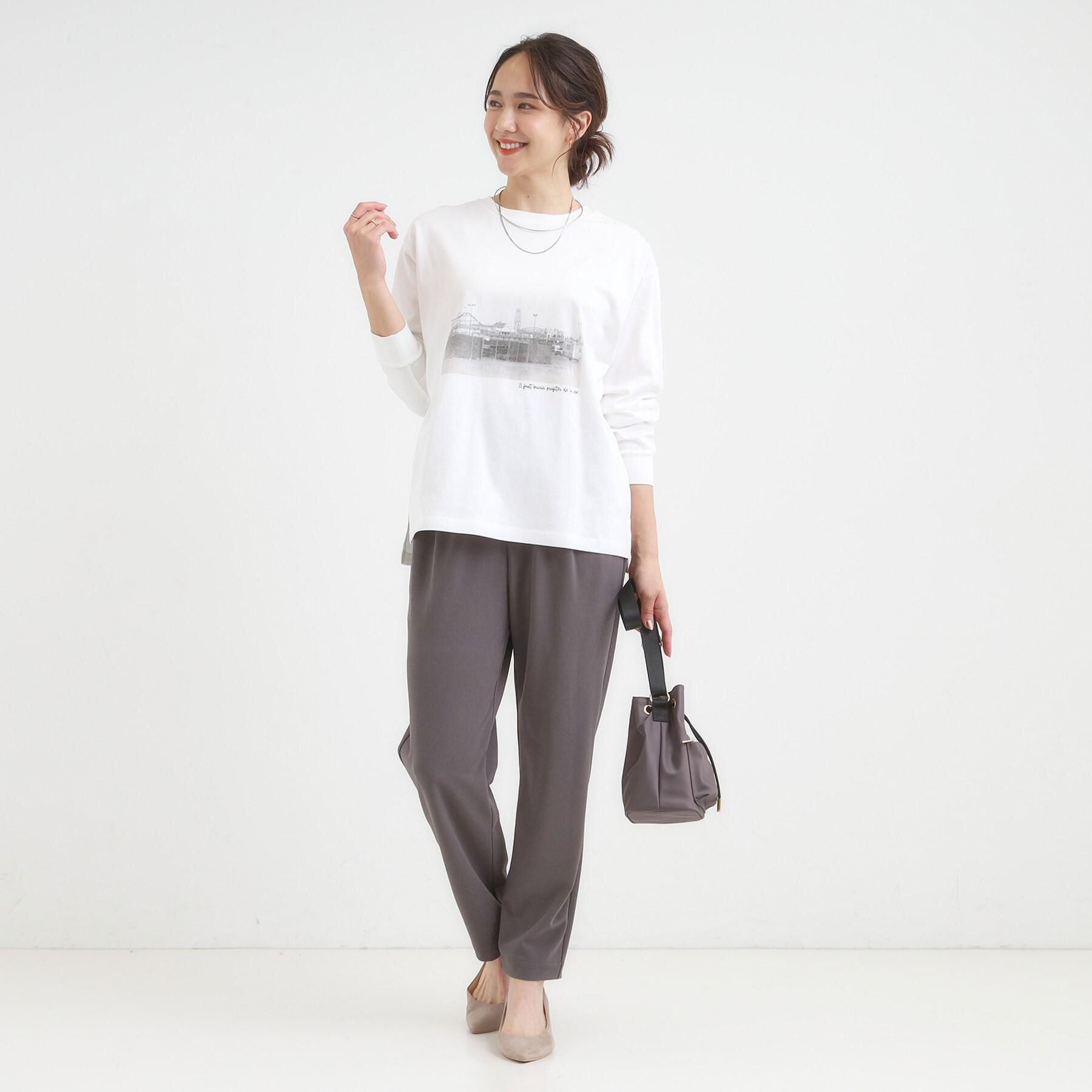 SHOO･LA･RUE「【S-3L/洗濯後しわになりにくい】スマートに見える イージーテーパードパンツ【CIRCRIC】」|その他|