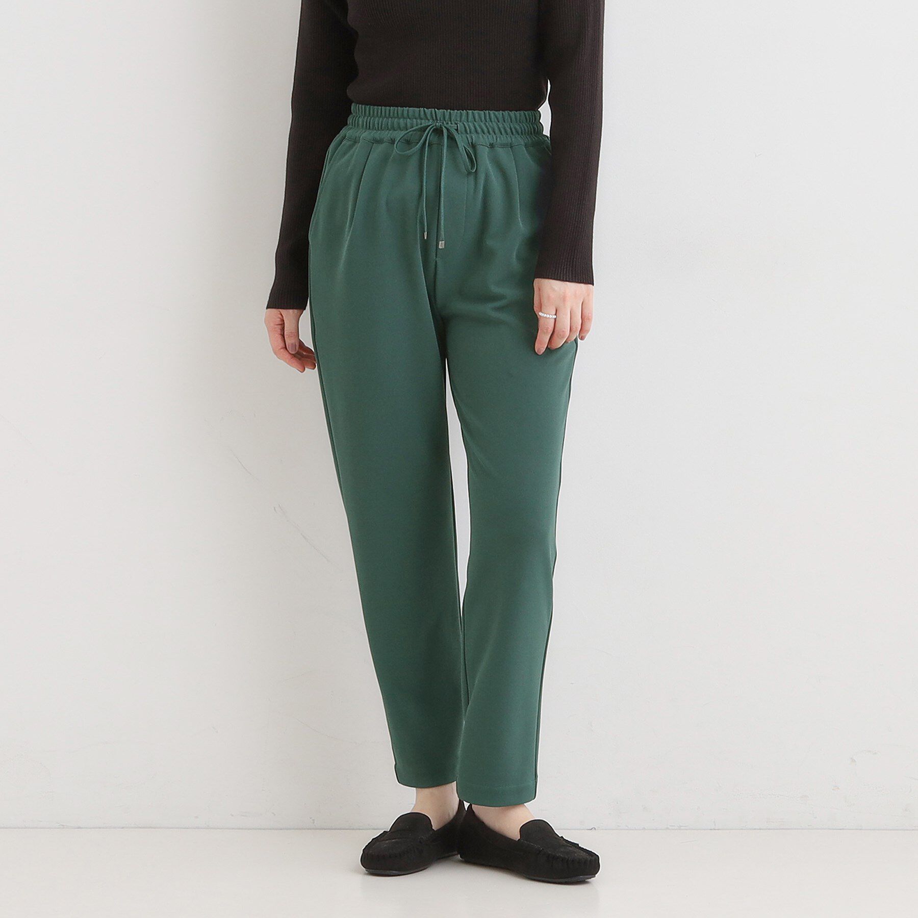 SHOO･LA･RUE「【S-3L/洗濯後しわになりにくい】スマートに見える イージーテーパードパンツ【CIRCRIC】」|その他|