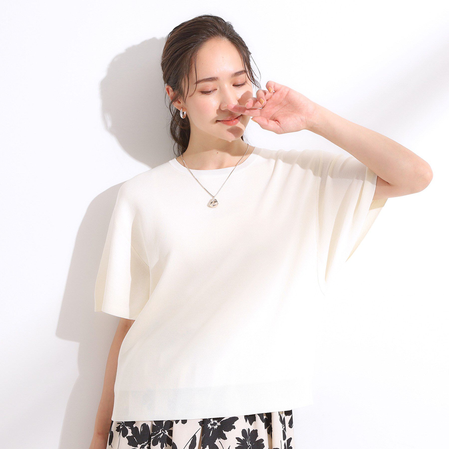 SHOO･LA･RUE「【S-LL】女性らしさ溢れる フレアスリーブニット」|ニット・セーター|