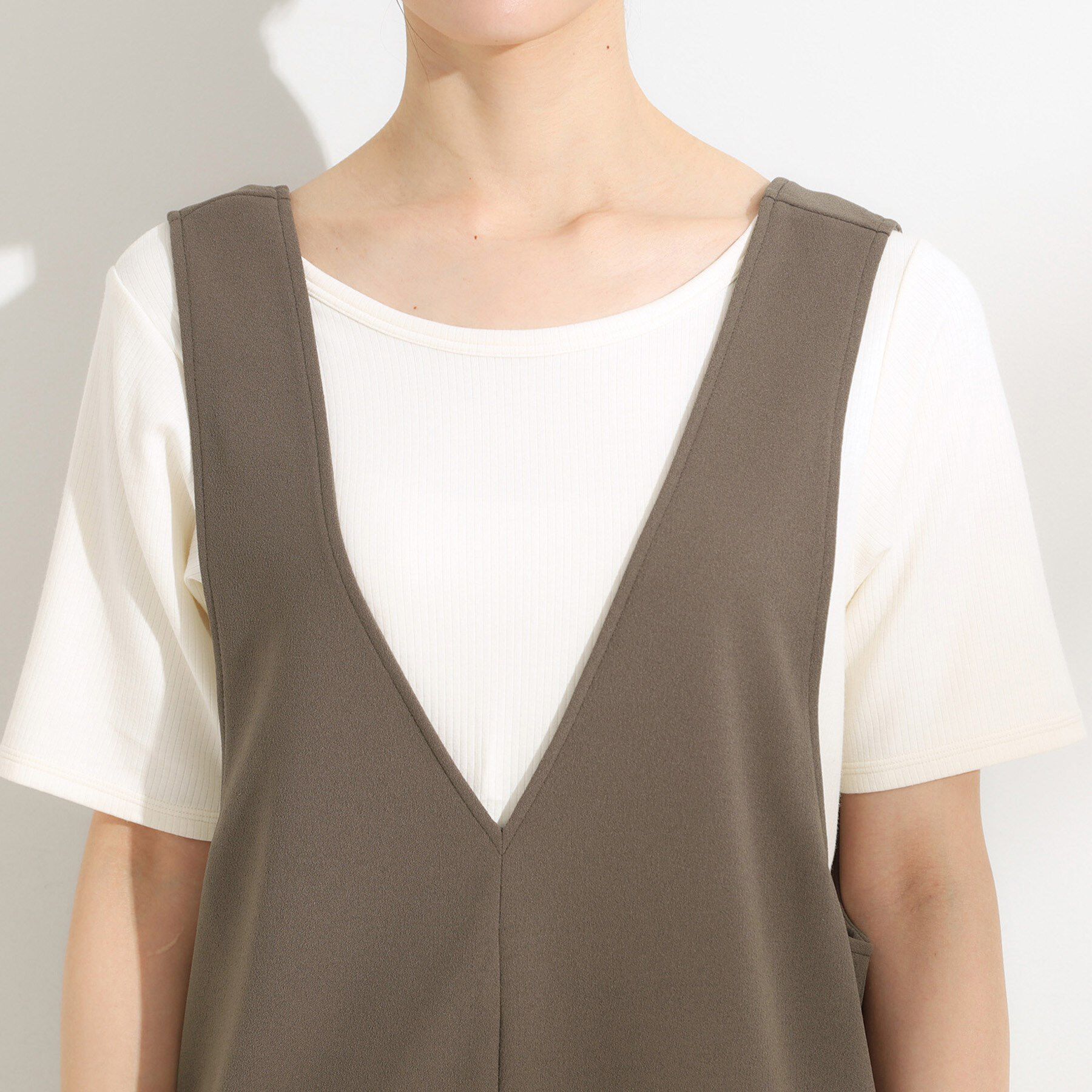 SHOO･LA･RUE「【前後2WAY/洗える】さらっと着られるサロペット」|オールインワン|