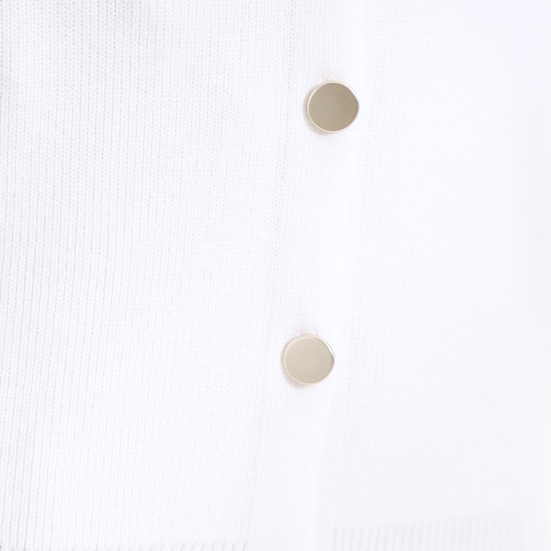 SHOO･LA･RUE「【S-LL】ゴールドボタンが上品 大人のニットベスト」|ベスト・ジレ|