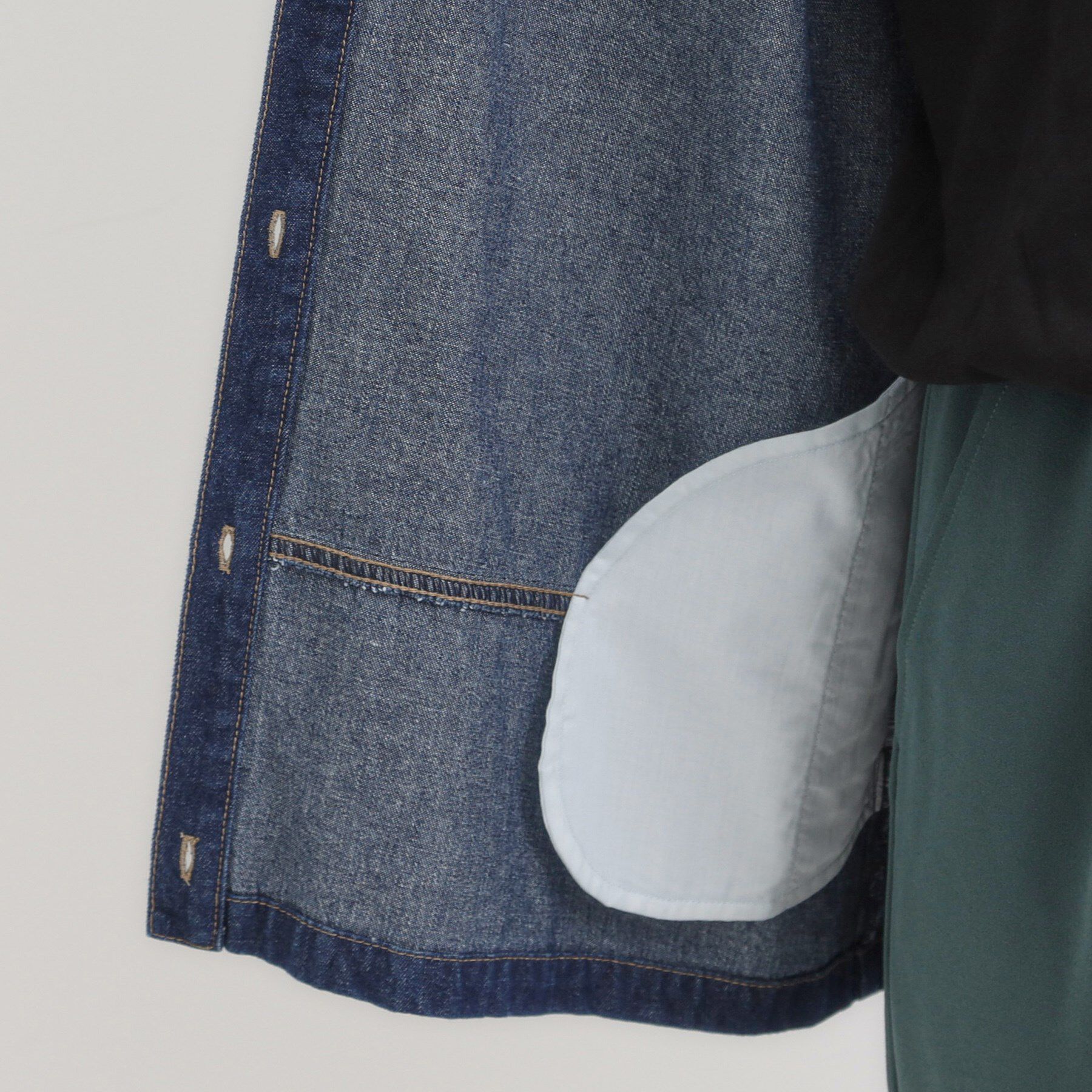 SHOO･LA･RUE「【S-LL】こなれ感ある着こなしに デニムフーディーブルゾン」|デニムジャケット|