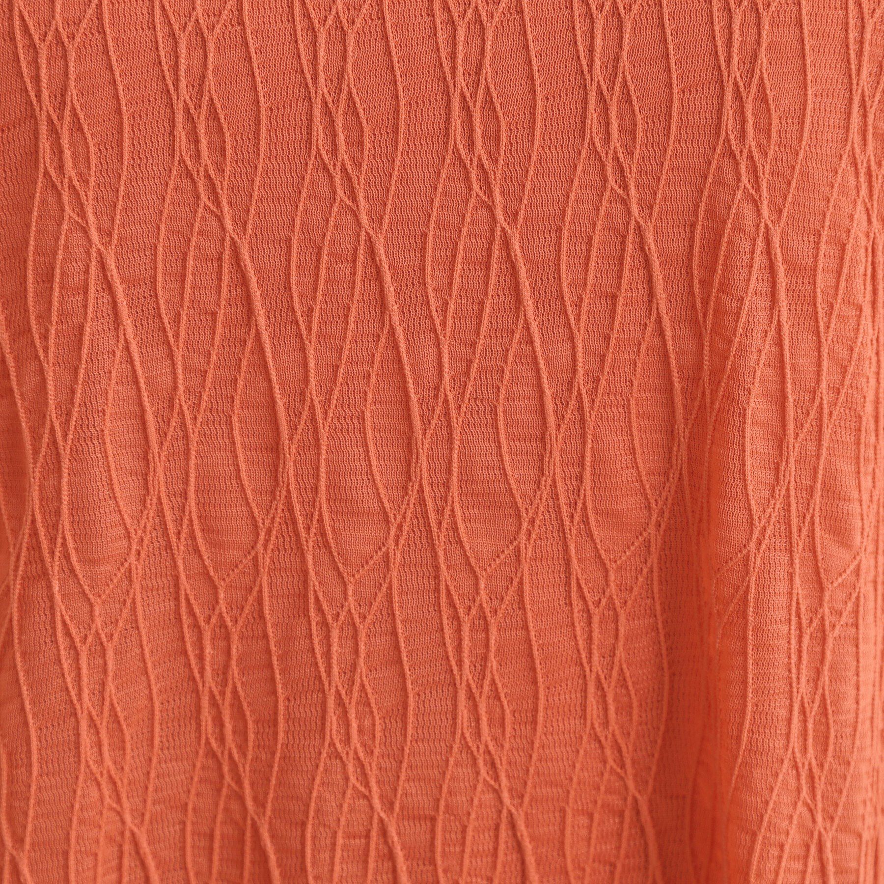 SHOO･LA･RUE「【S-LL/二の腕カバー】ウエーブ柄 インナードッキングトップス」|Tシャツ・カットソー|