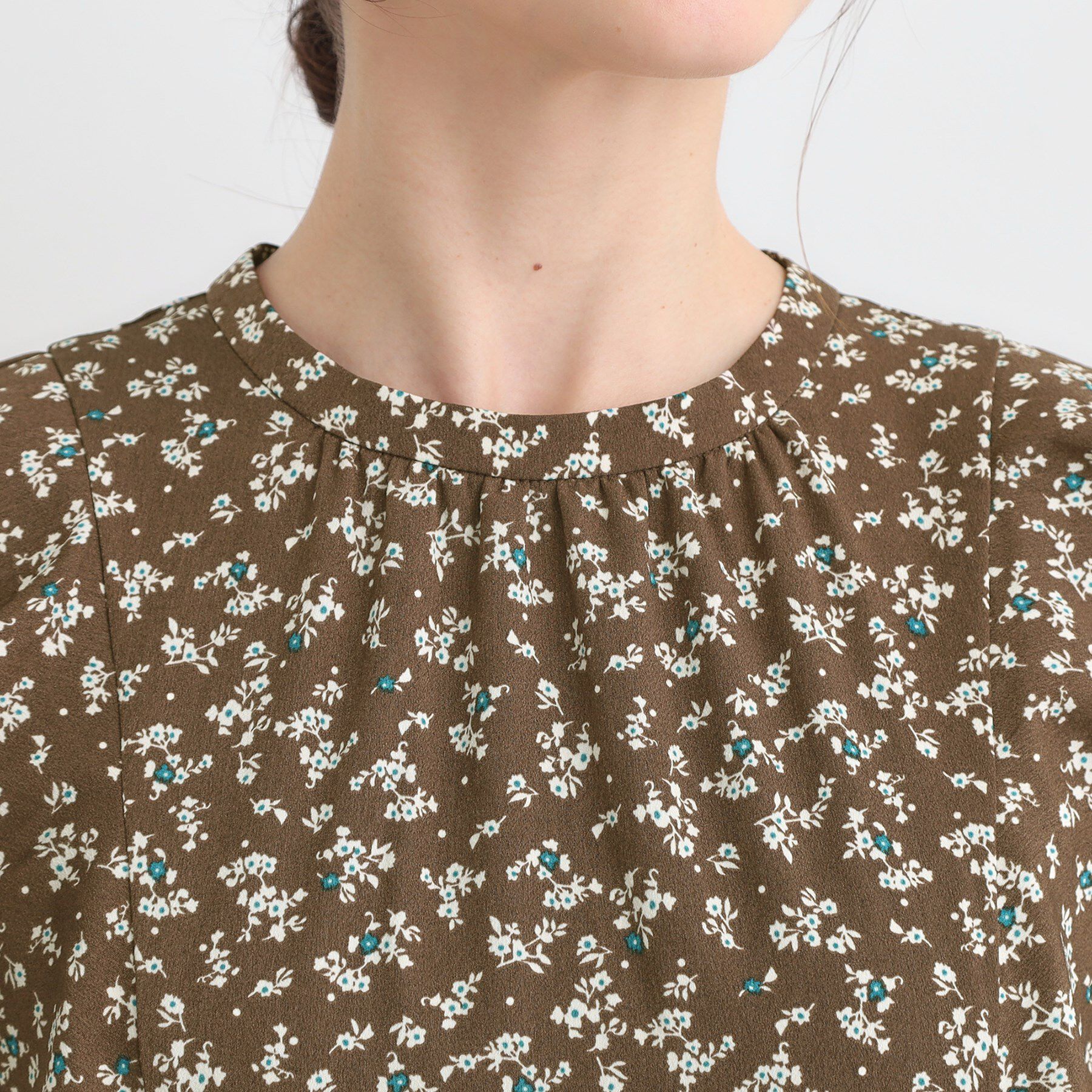 SHOO･LA･RUE「【S-LL】クラシカルな 花柄ワンピース」|ワンピース|