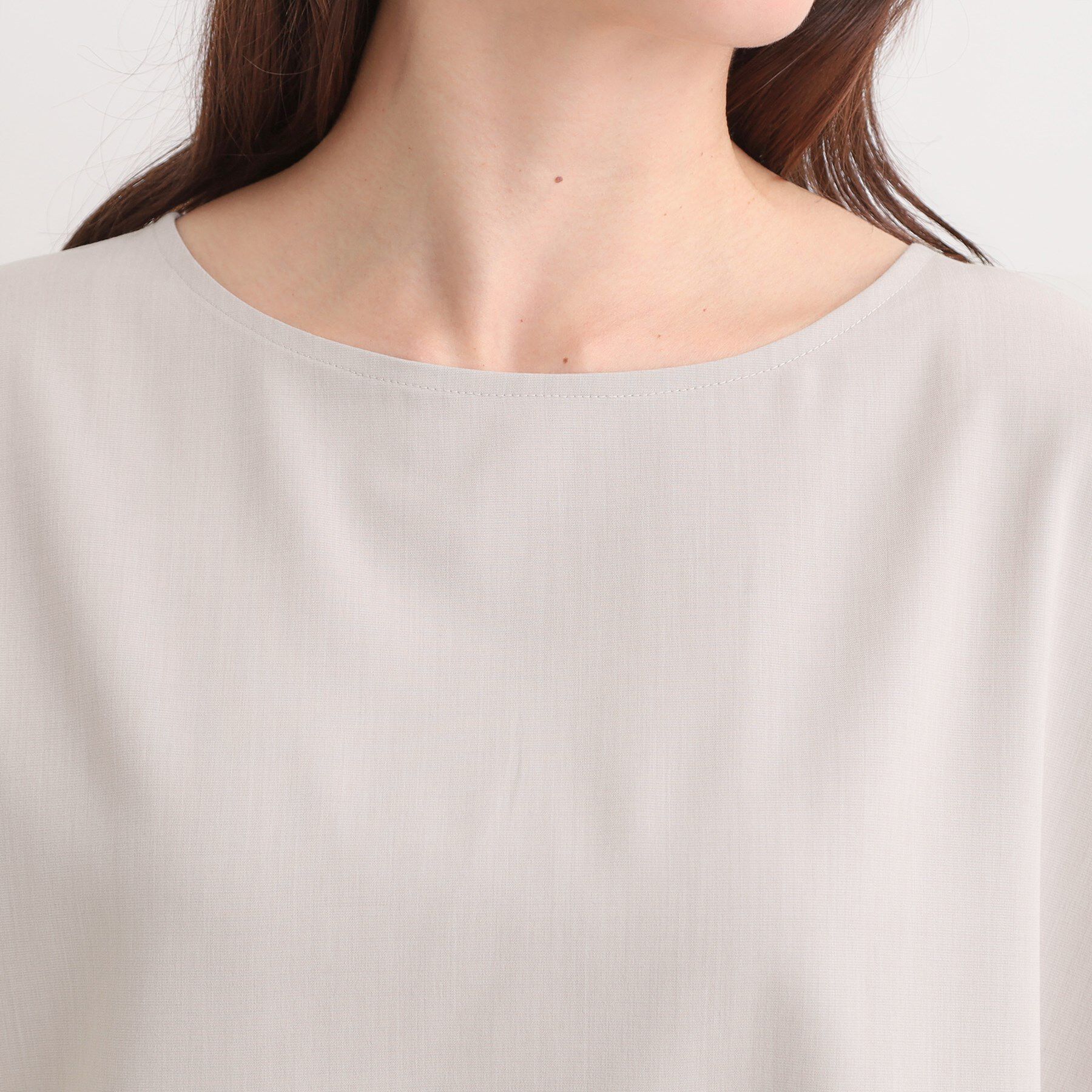 SHOO･LA･RUE「【洗濯後しわになりにくい】1枚でサマ見え 8分袖ドルマンブラウス」|シャツ・ブラウス|