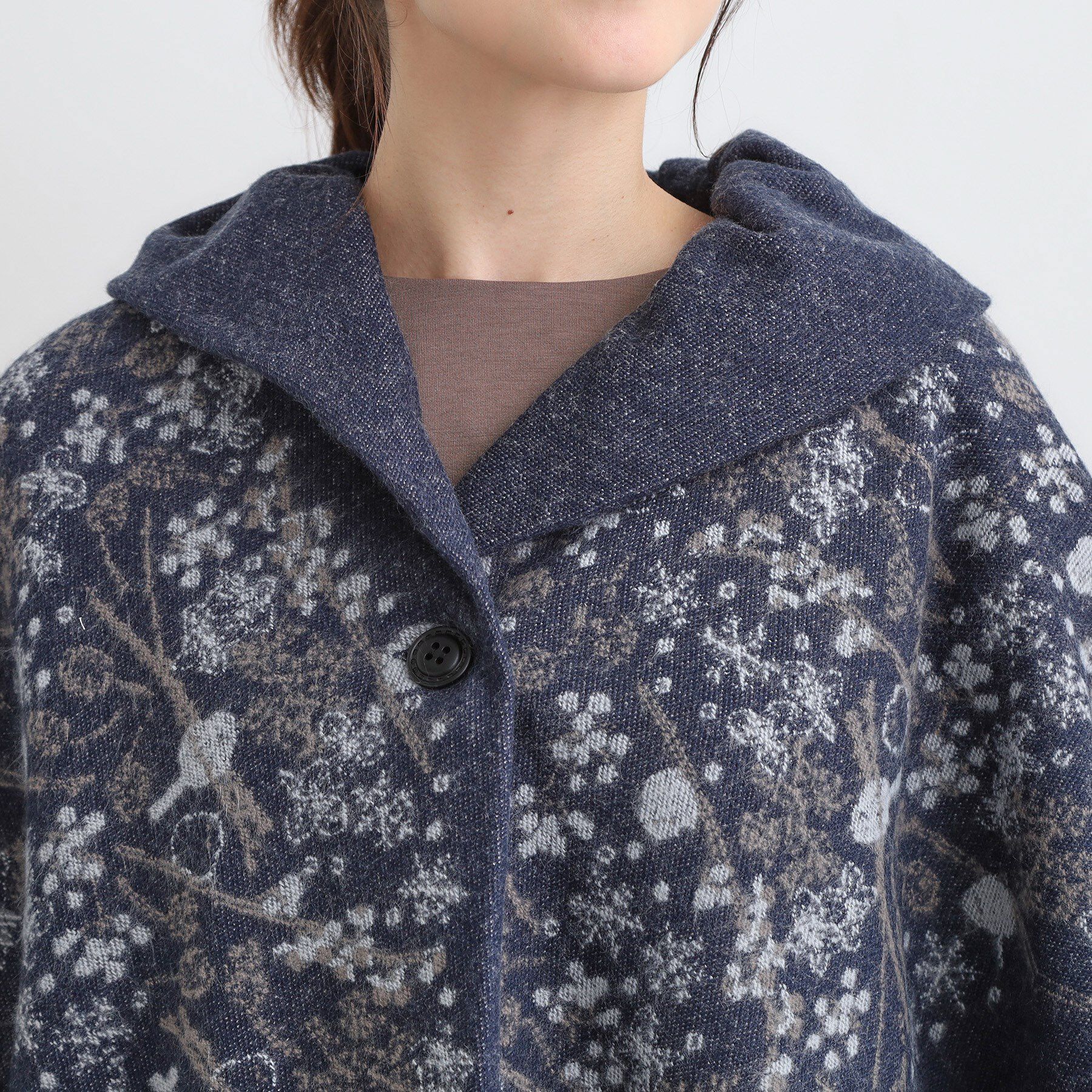 SHOO･LA･RUE「【リバーシブル】心もほっこり アニマル柄ポンチョ」|ポンチョ・ケープ|