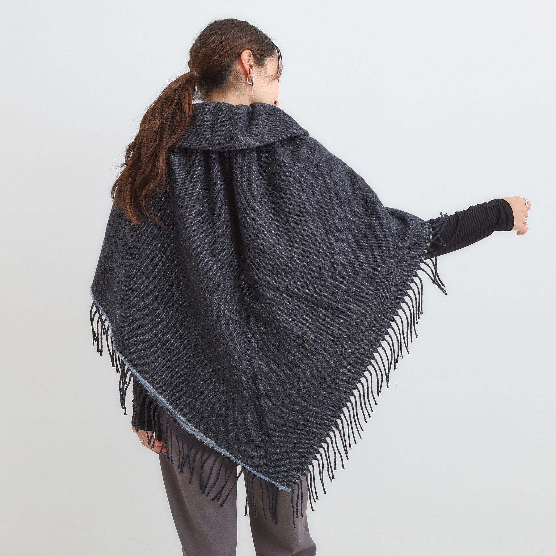 SHOO･LA･RUE「【リバーシブル】心もほっこり アニマル柄ポンチョ」|ポンチョ・ケープ|