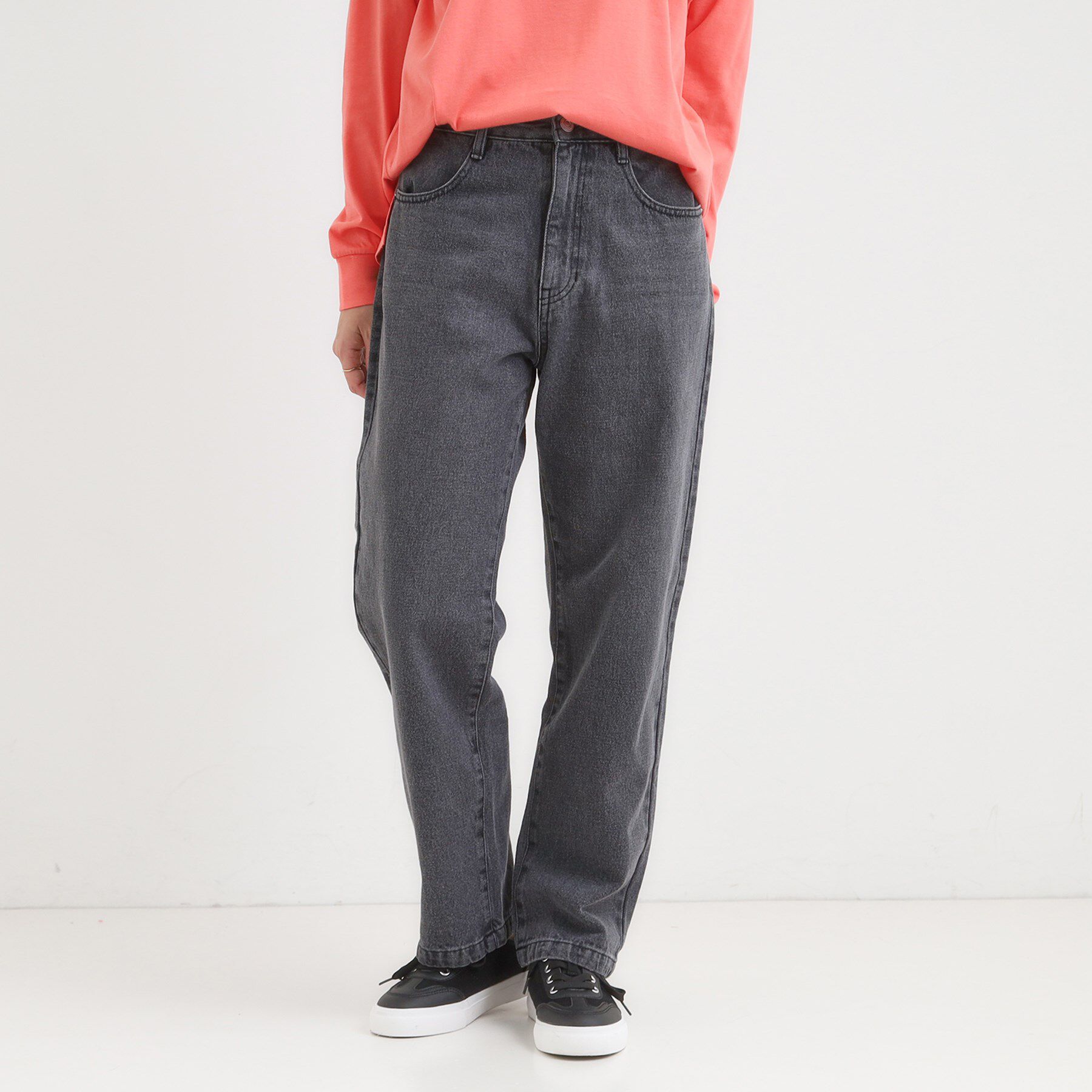 SHOO･LA･RUE「【S-LL】大人カジュアルに 柔らかデニムテーパードパンツ」|デニム|