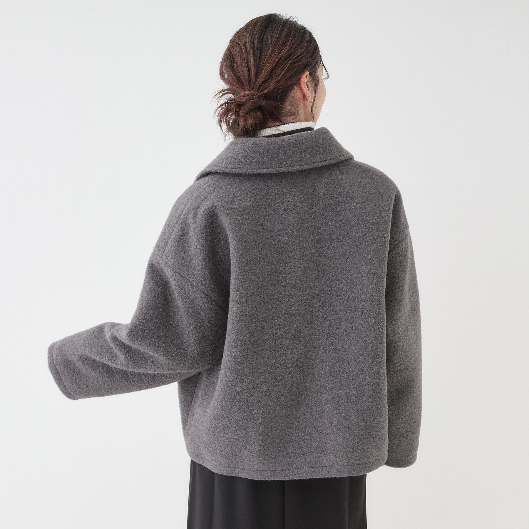 SHOO･LA･RUE「【S-LL】大人カジュアルコーデに 襟付きZIPブルゾン」|ブルゾン・スタジャン|