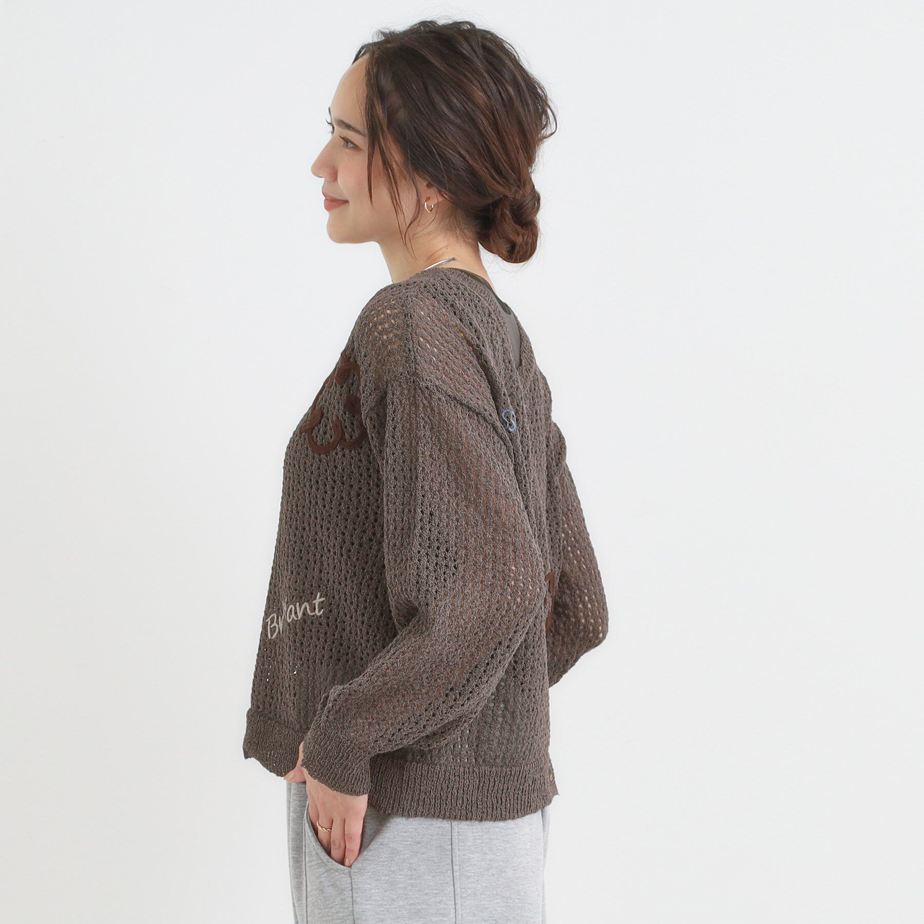 SHOO･LA･RUE「コード刺繍アソートメッシュカーディガン」|カーディガン|