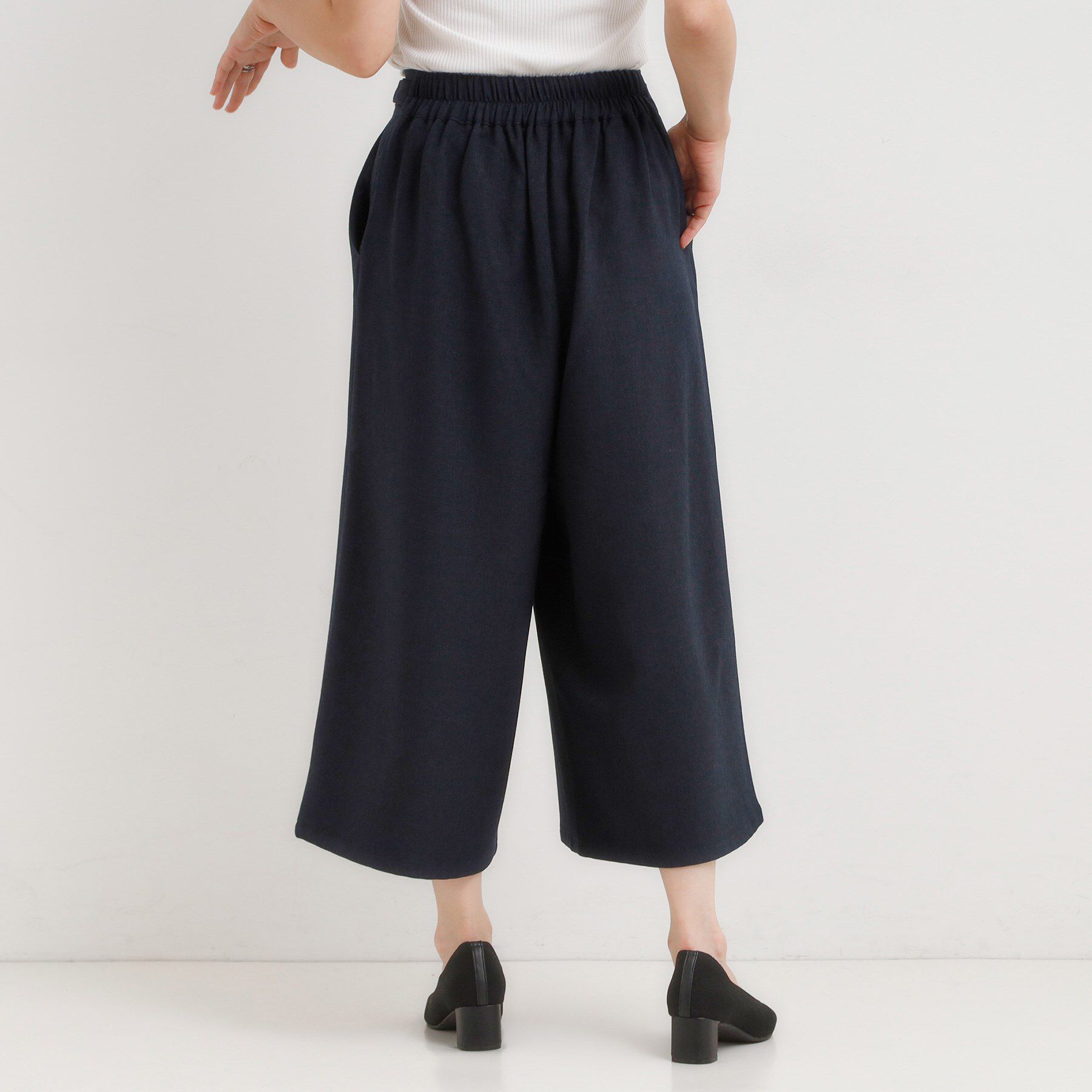 SHOO･LA･RUE「【S-LL】ウエストデザインガウチョパンツ」|その他|