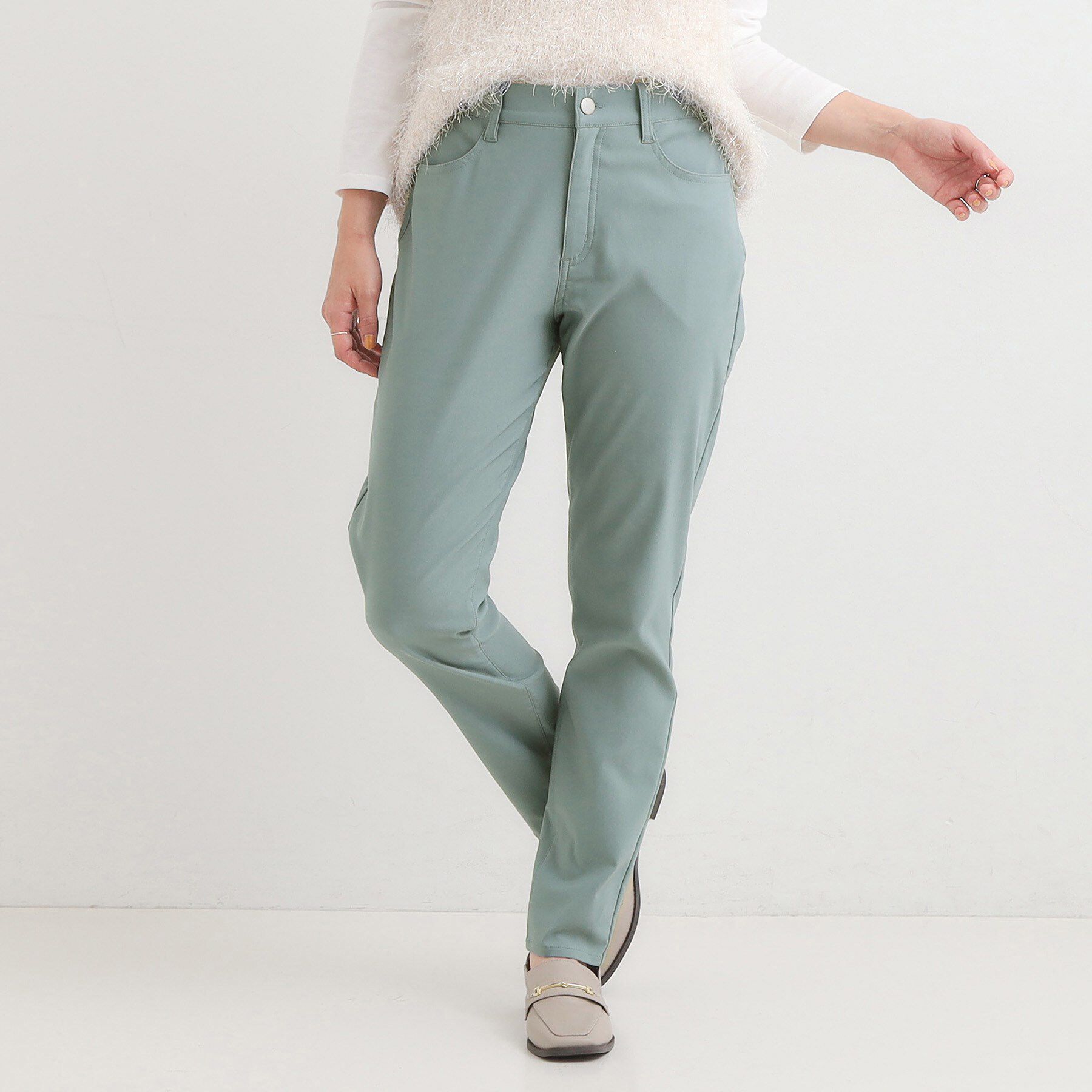 SHOO･LA･RUE「【洗濯機可/S-LL】フィット感が心地よい ハイパースキニー裏起毛」|その他|