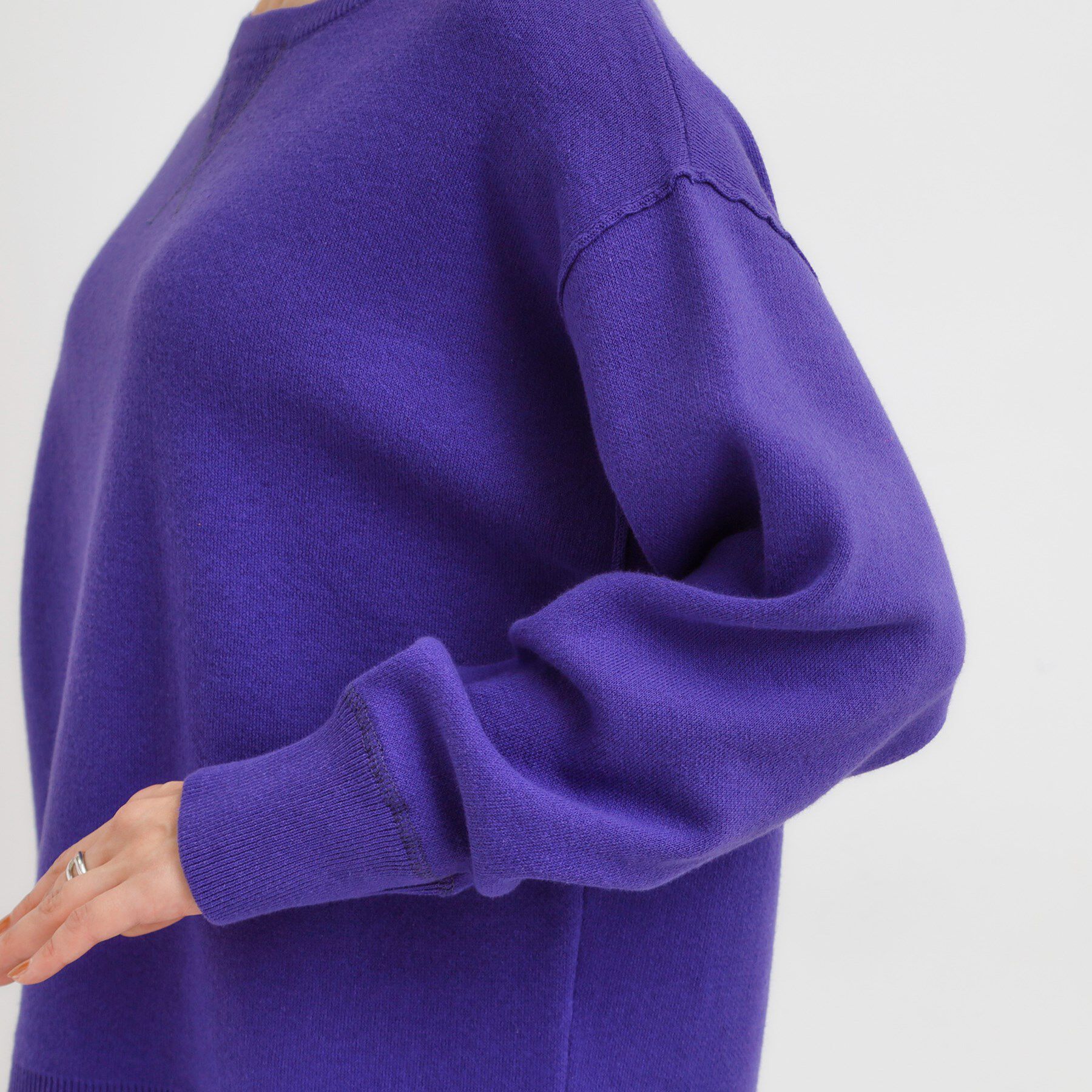 SHOO･LA･RUE「【洗濯機可/ちくちくしにくい】大人カジュアルを叶える スウェットライクニット」|ニット・セーター|