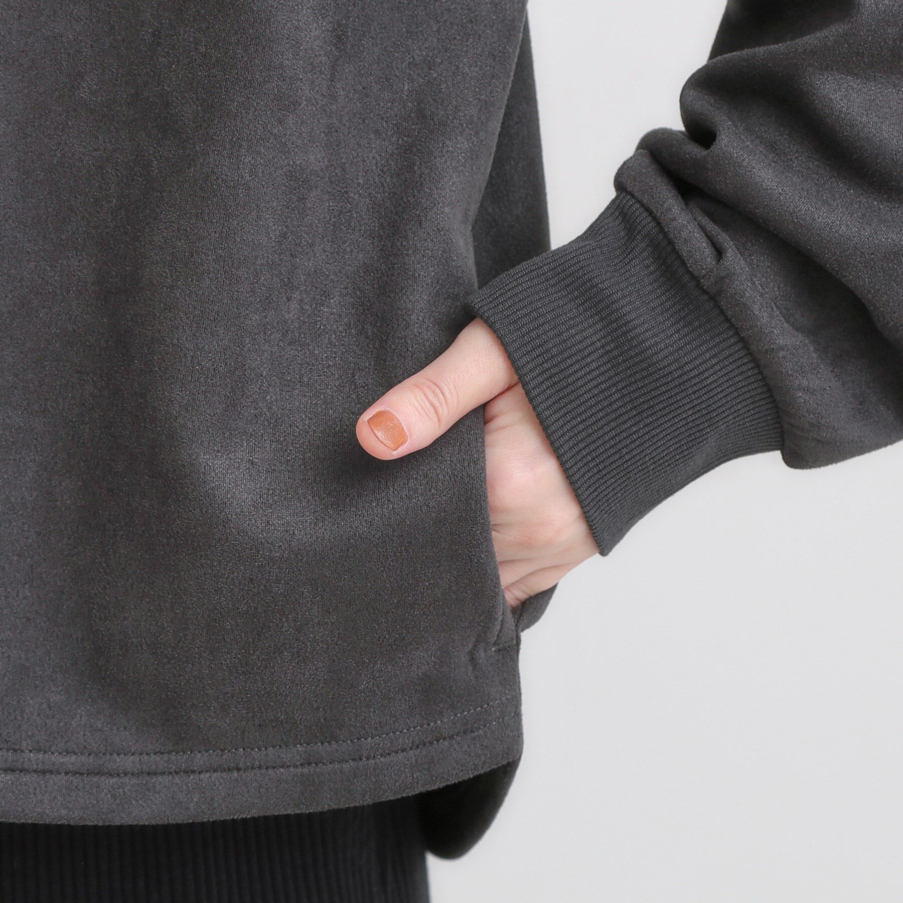 SHOO･LA･RUE「【S-LL】柔らかくて軽い さっと羽織れるフェイクスエードブルゾン【CIRCRIC】」|カーディガン|