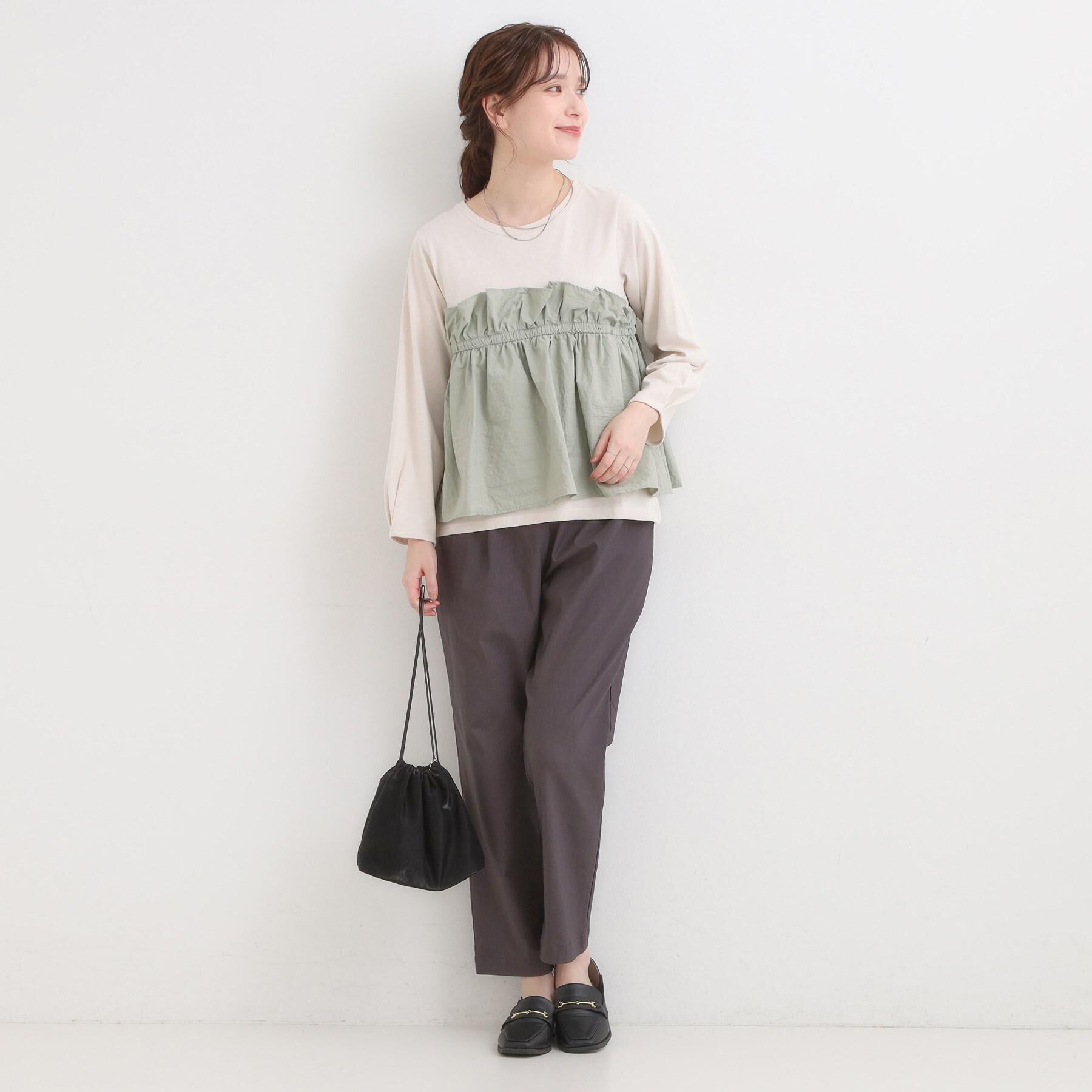 SHOO･LA･RUE「【高レビュー/洗濯機可/SS-LL】あったか裏起毛 のびのびストレッチ テーパードパンツ」|その他|