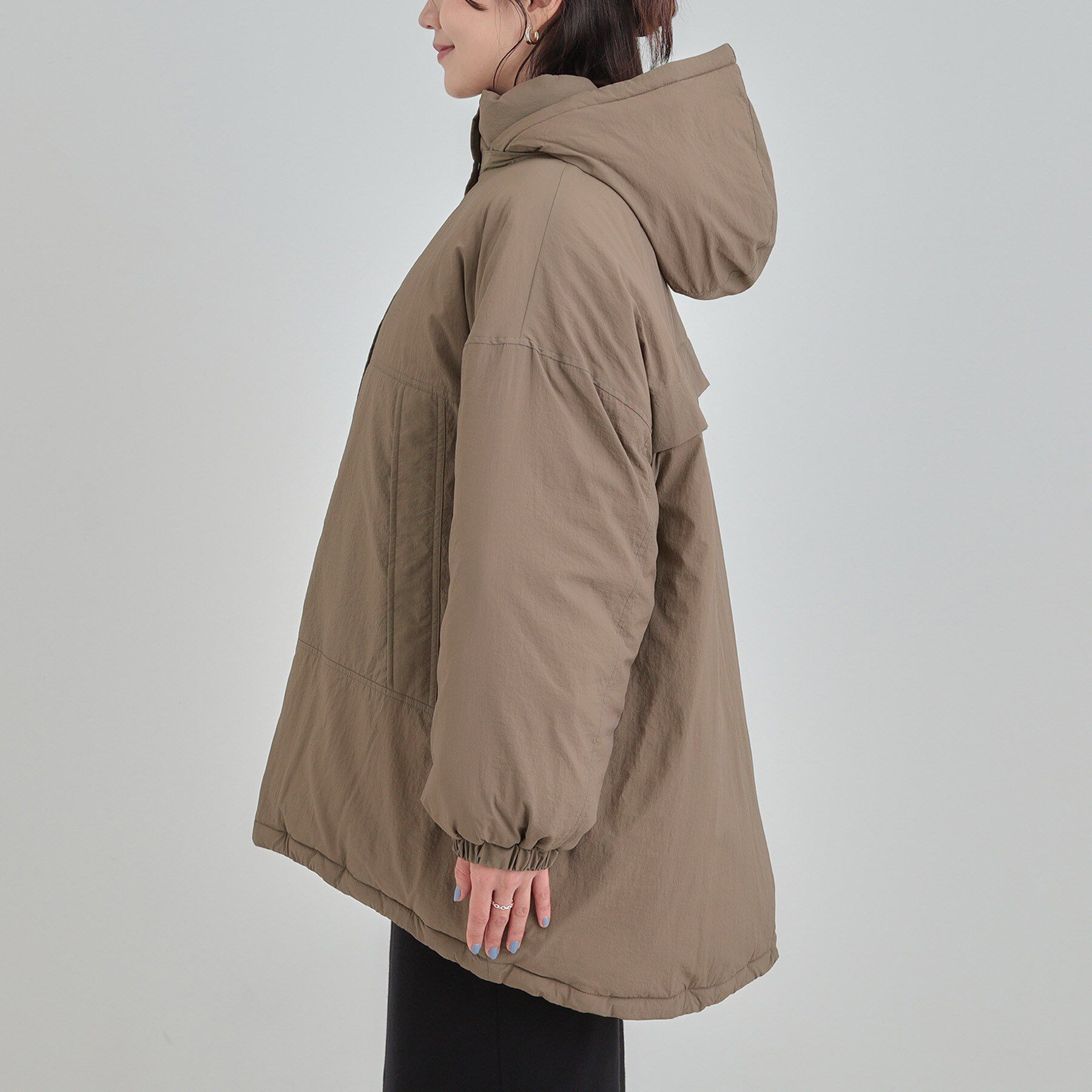 SHOO･LA･RUE「【あったか/撥水/フード取り外し可能】中綿モンスターコート」|ダウン|