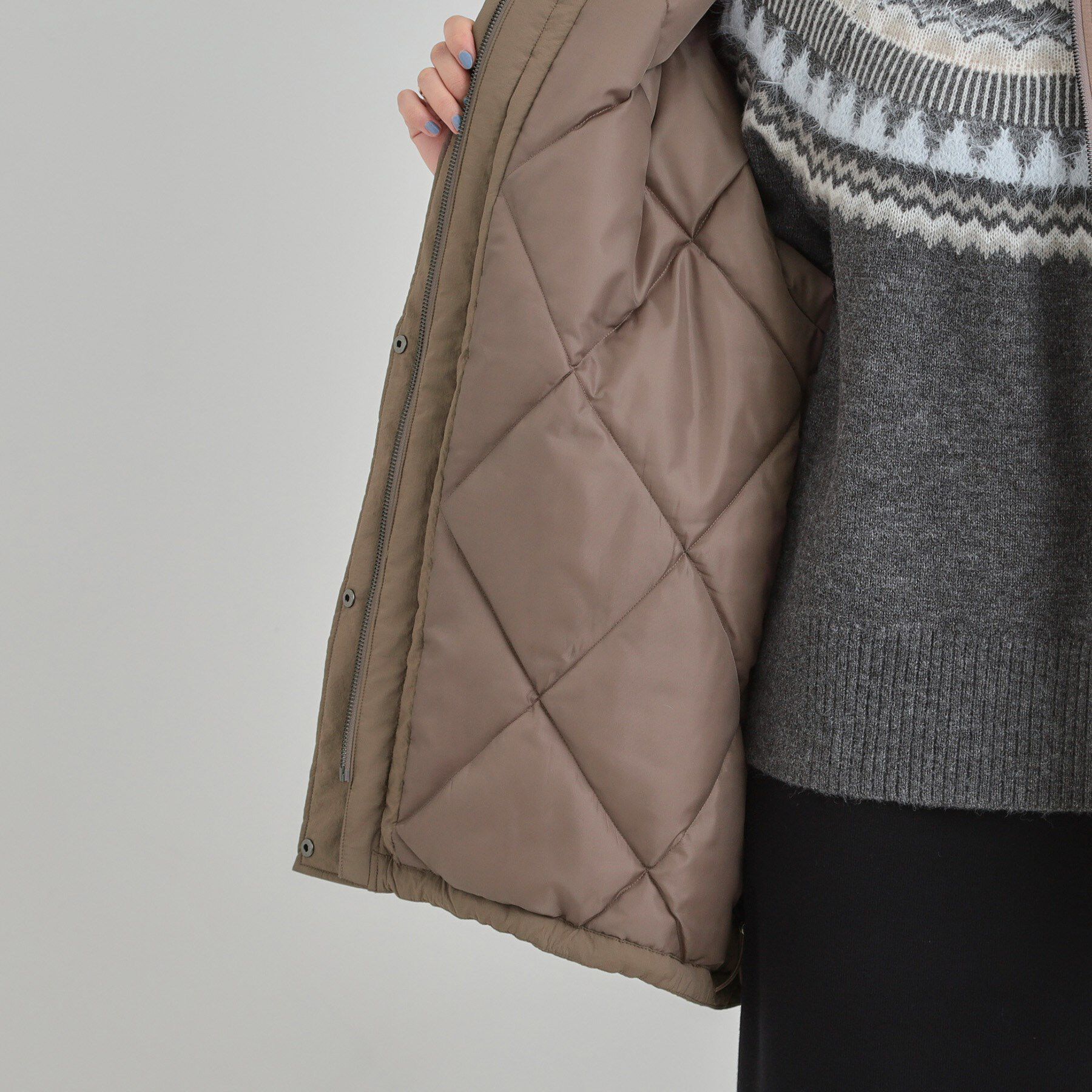 SHOO･LA･RUE「【あったか/撥水/フード取り外し可能】中綿モンスターコート」|ダウン|