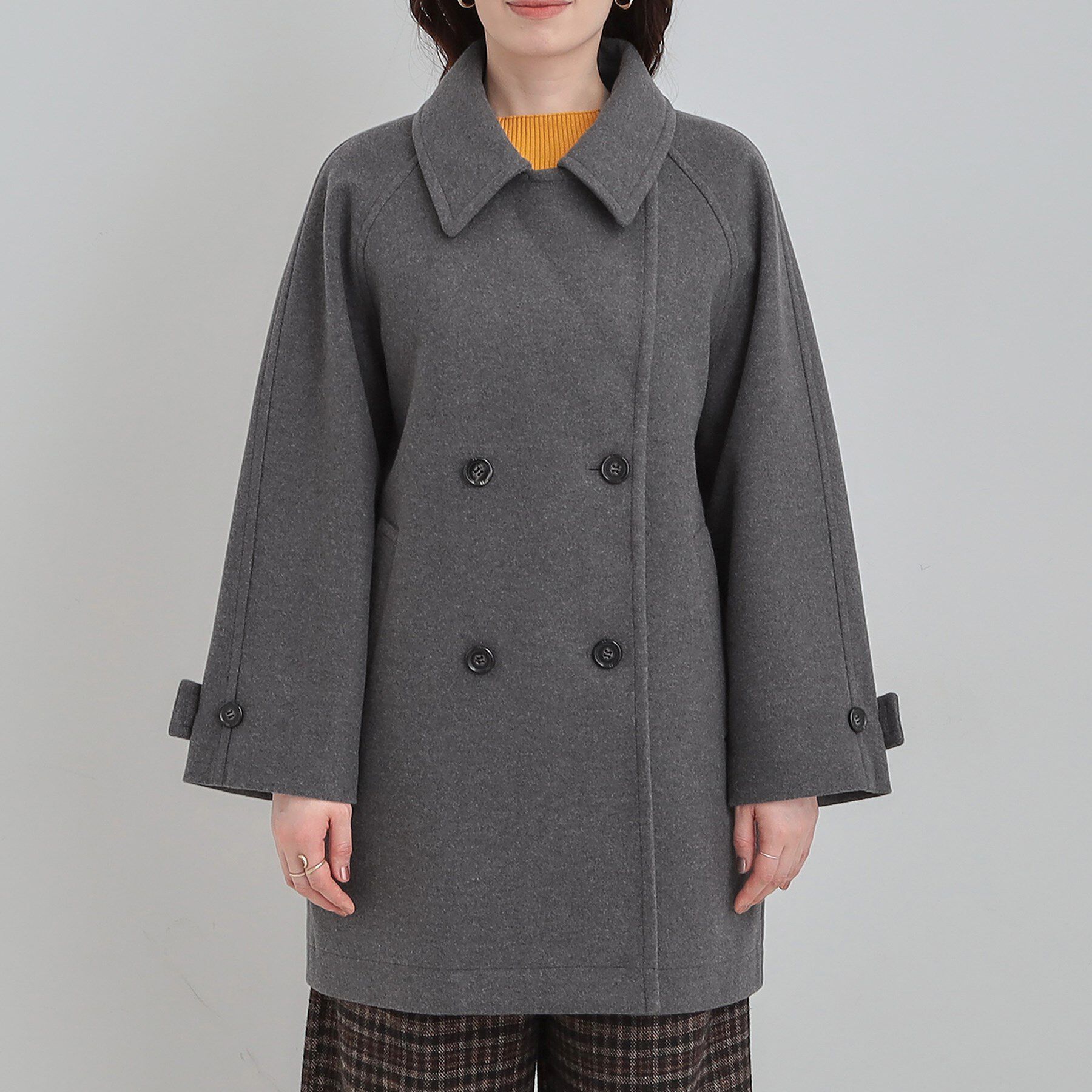 SHOO･LA･RUE「【2WAY】こなれきれい ウール調コクーンコート」|チェスターコート|