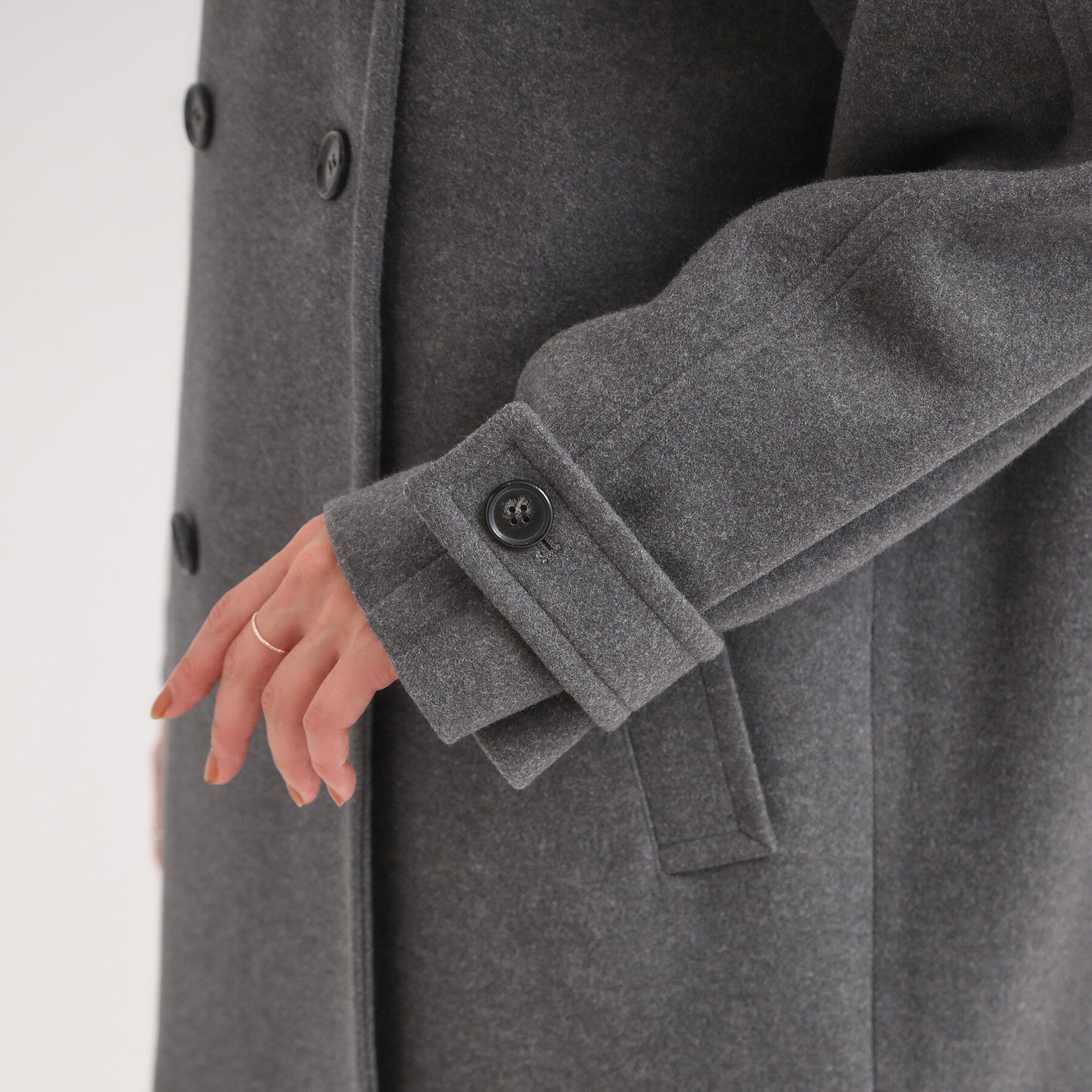 SHOO･LA･RUE「【2WAY】こなれきれい ウール調コクーンコート」|チェスターコート|