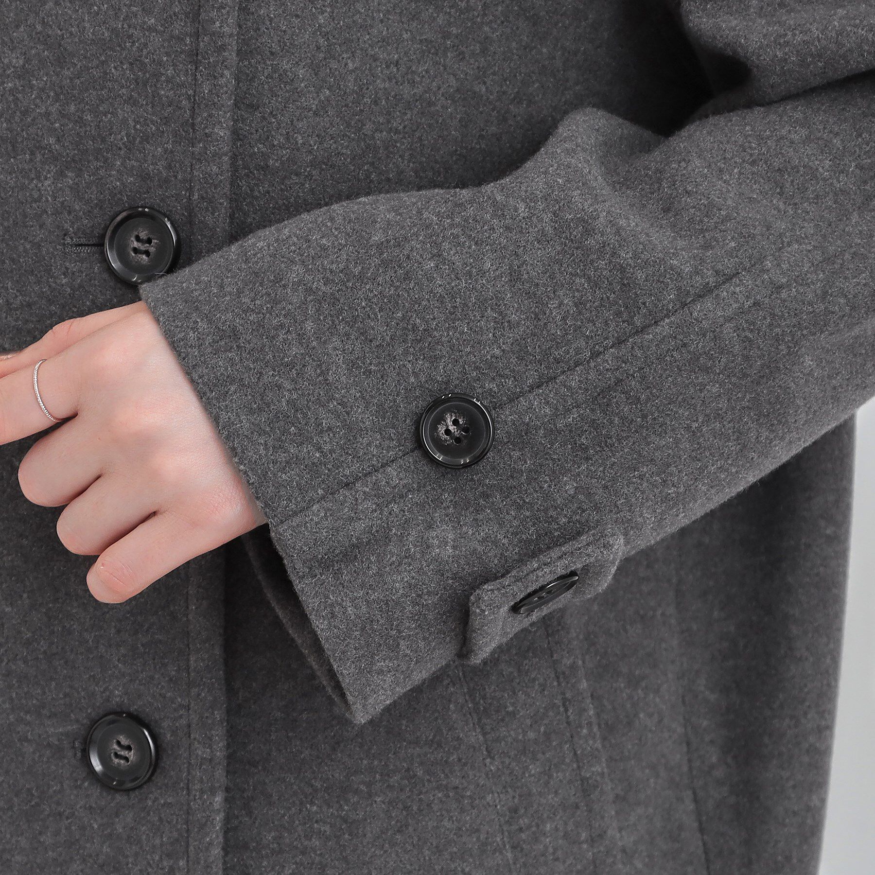 SHOO･LA･RUE「【2WAY】こなれきれい ウール調コクーンコート」|チェスターコート|