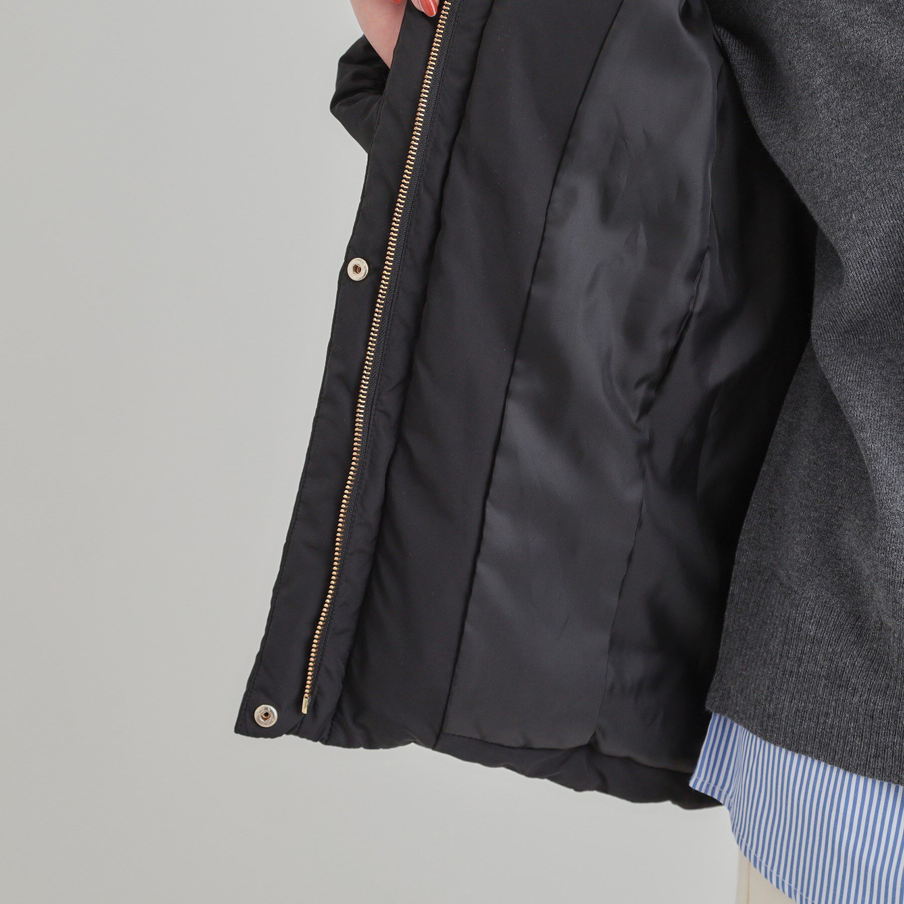 SHOO･LA･RUE「【撥水/洗える】ショートフーディーダウン」|ダウン|