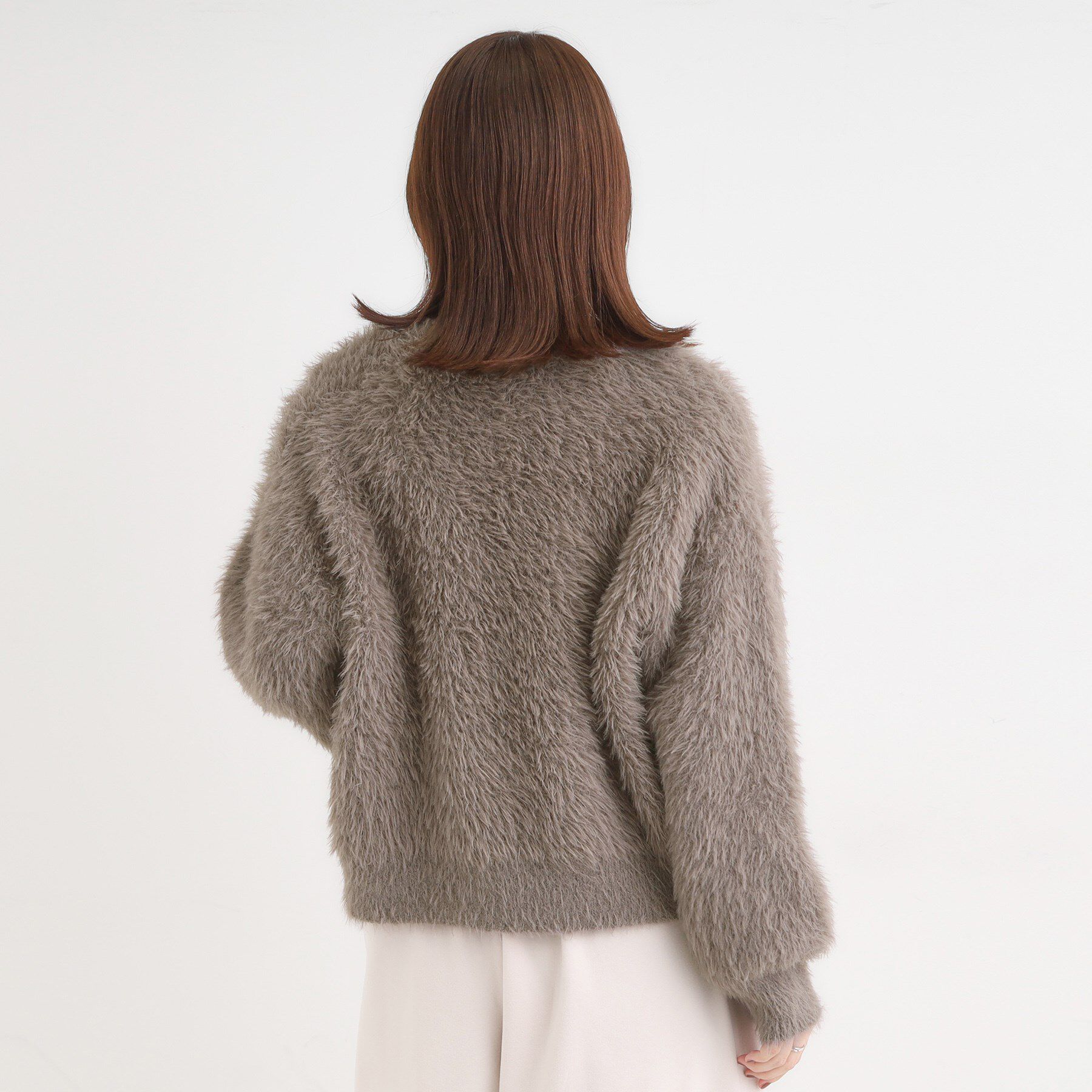 SHOO･LA･RUE「フェザーVネックカーディガン」|カーディガン|