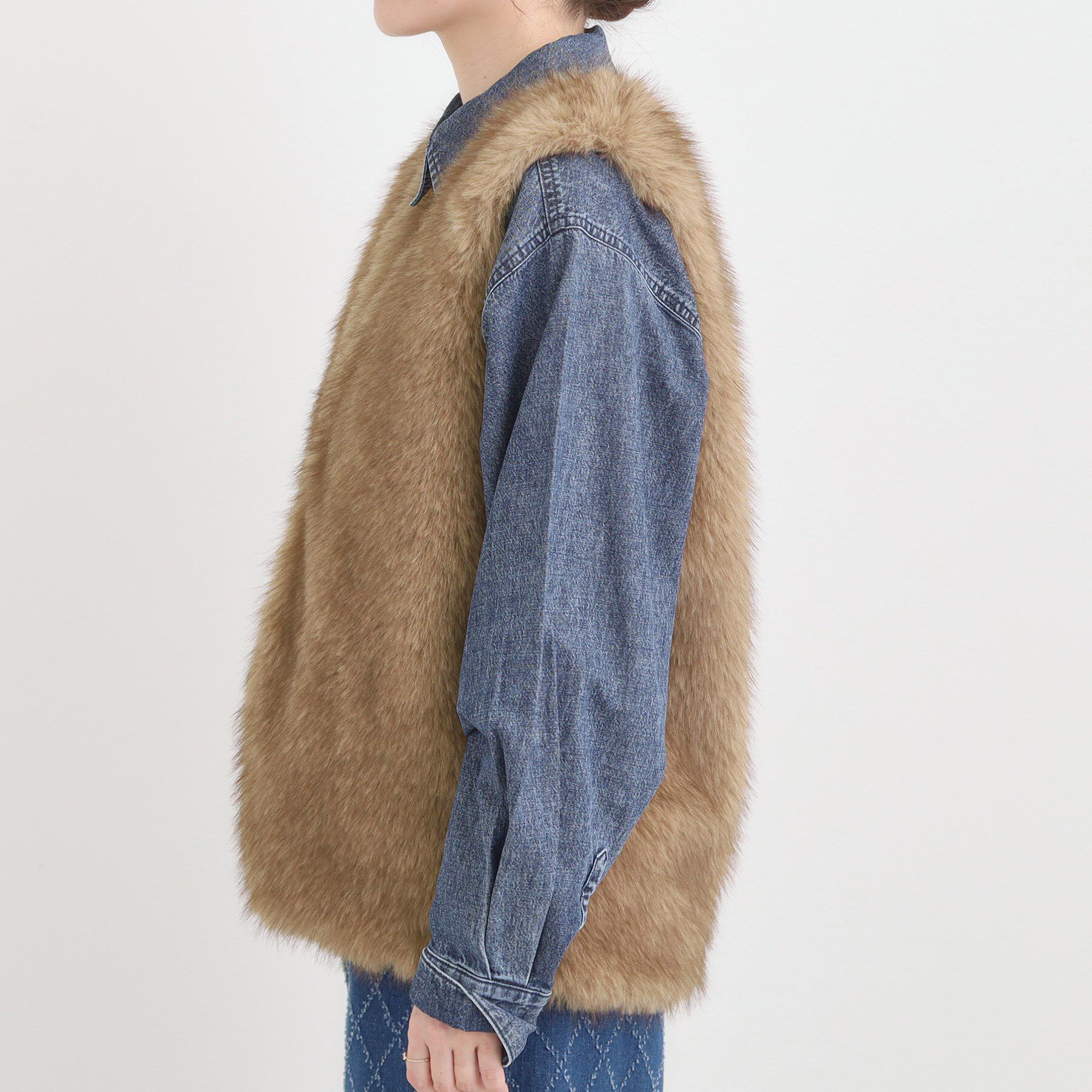 SHOO･LA･RUE「ふわふわフェイクファーベスト」|ベスト・ジレ|