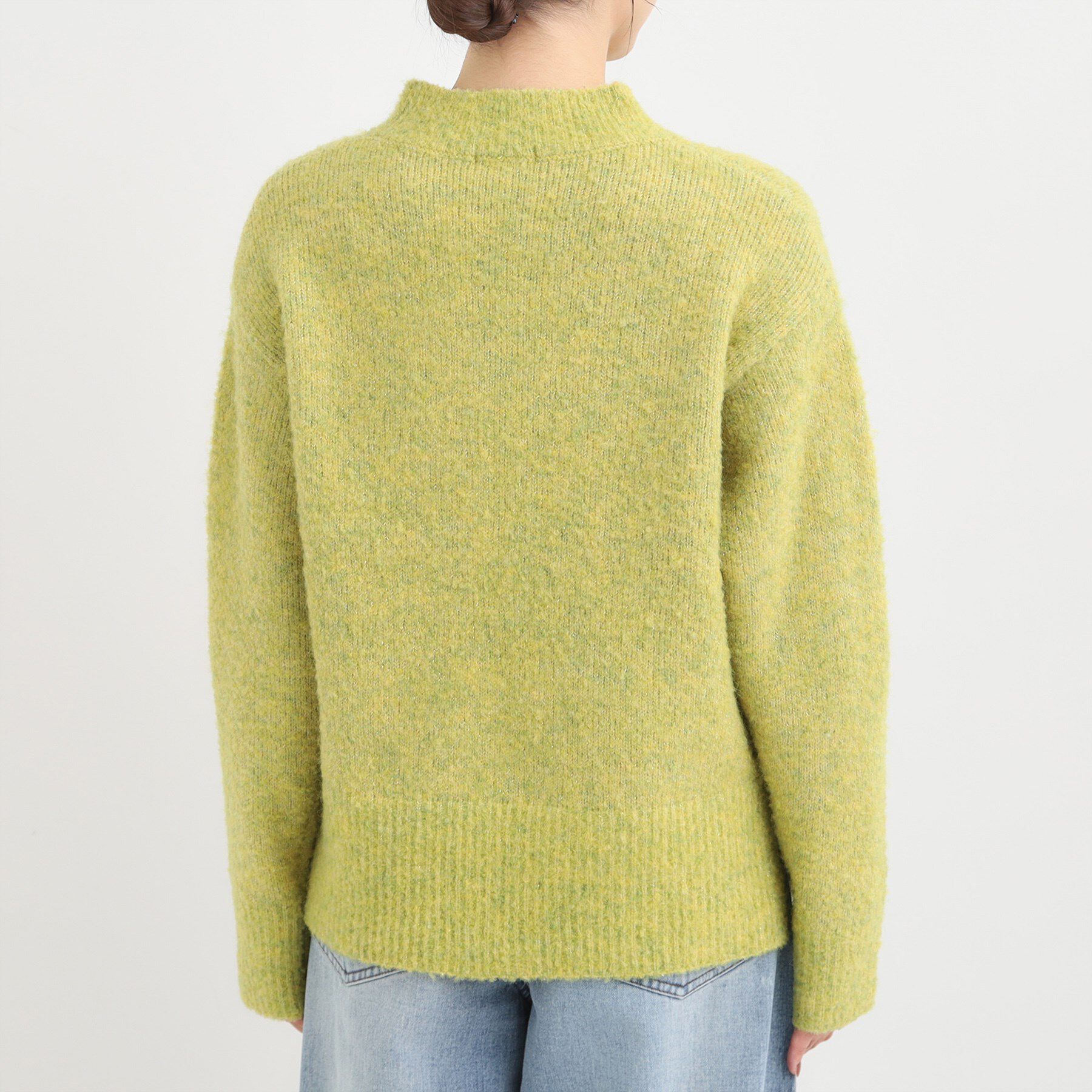 SHOO･LA･RUE「【S-LL】ほんのりラメで華やか ふわふわハイネックニット」|ニット・セーター|