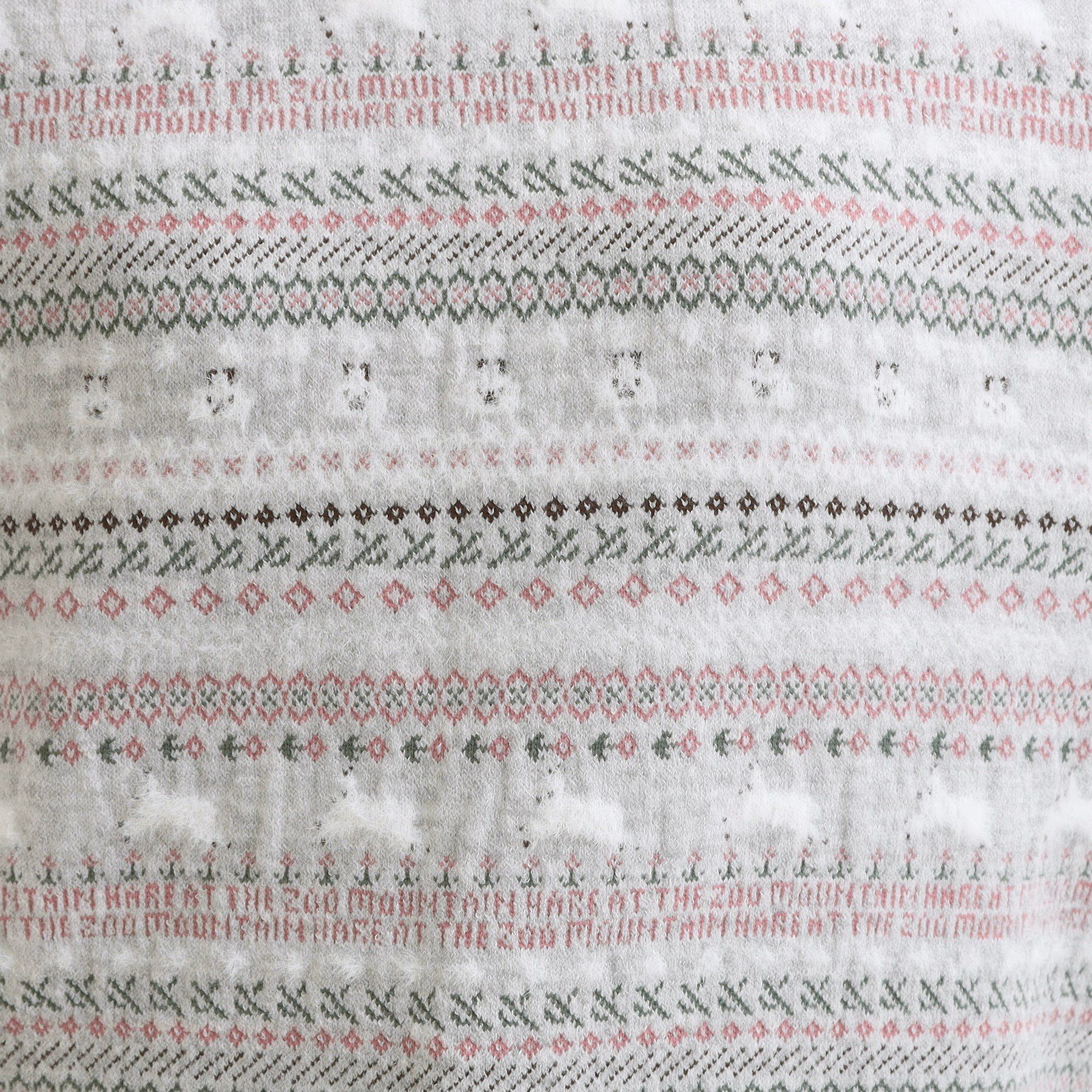 SHOO･LA･RUE「【旭山動物園応援商品】ノルディック柄 モールニット」|ニット・セーター|