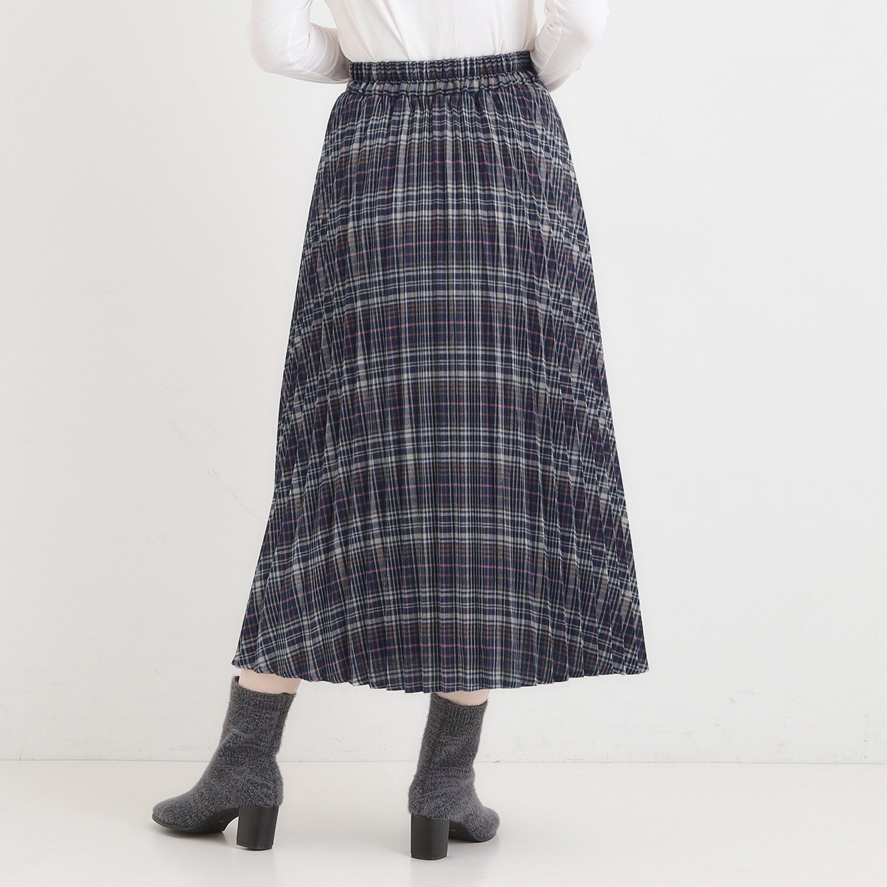 SHOO･LA･RUE「チェックプリーツスカート」|スカート|