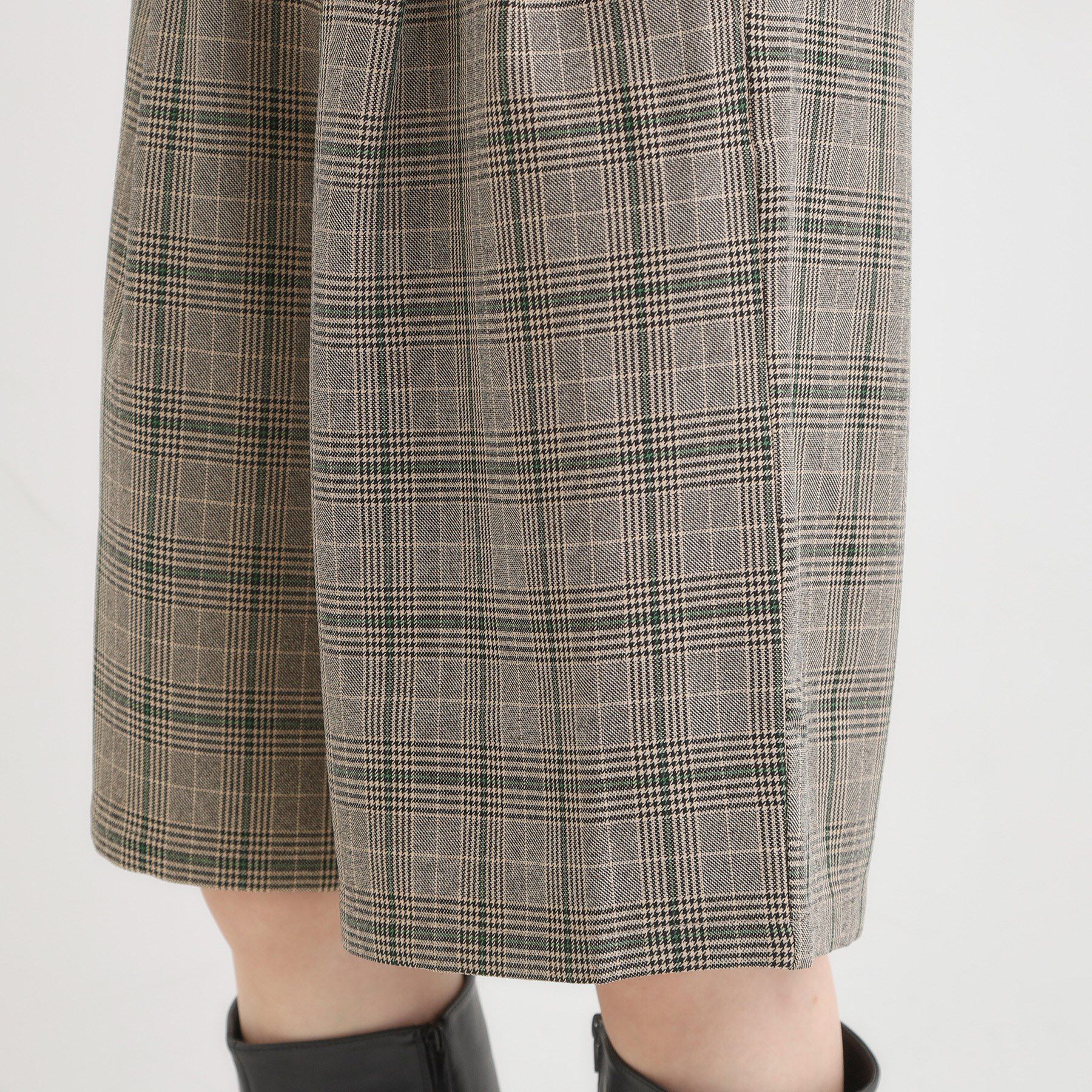 SHOO･LA･RUE「【セットアップ可】チェック柄タックハーフパンツ」|その他|
