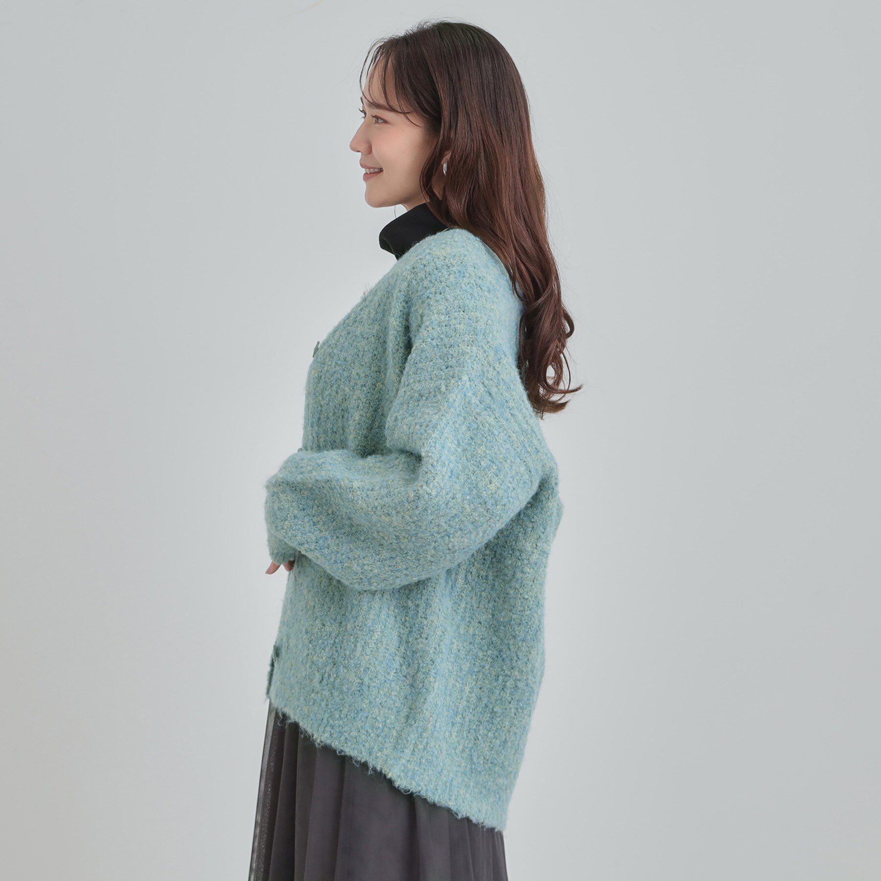 SHOO･LA･RUE「ブークレカラーVネックカーディガン」|カーディガン|