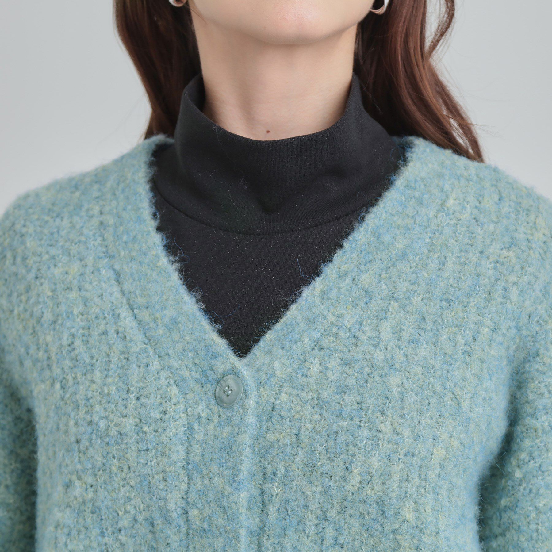 SHOO･LA･RUE「ブークレカラーVネックカーディガン」|カーディガン|