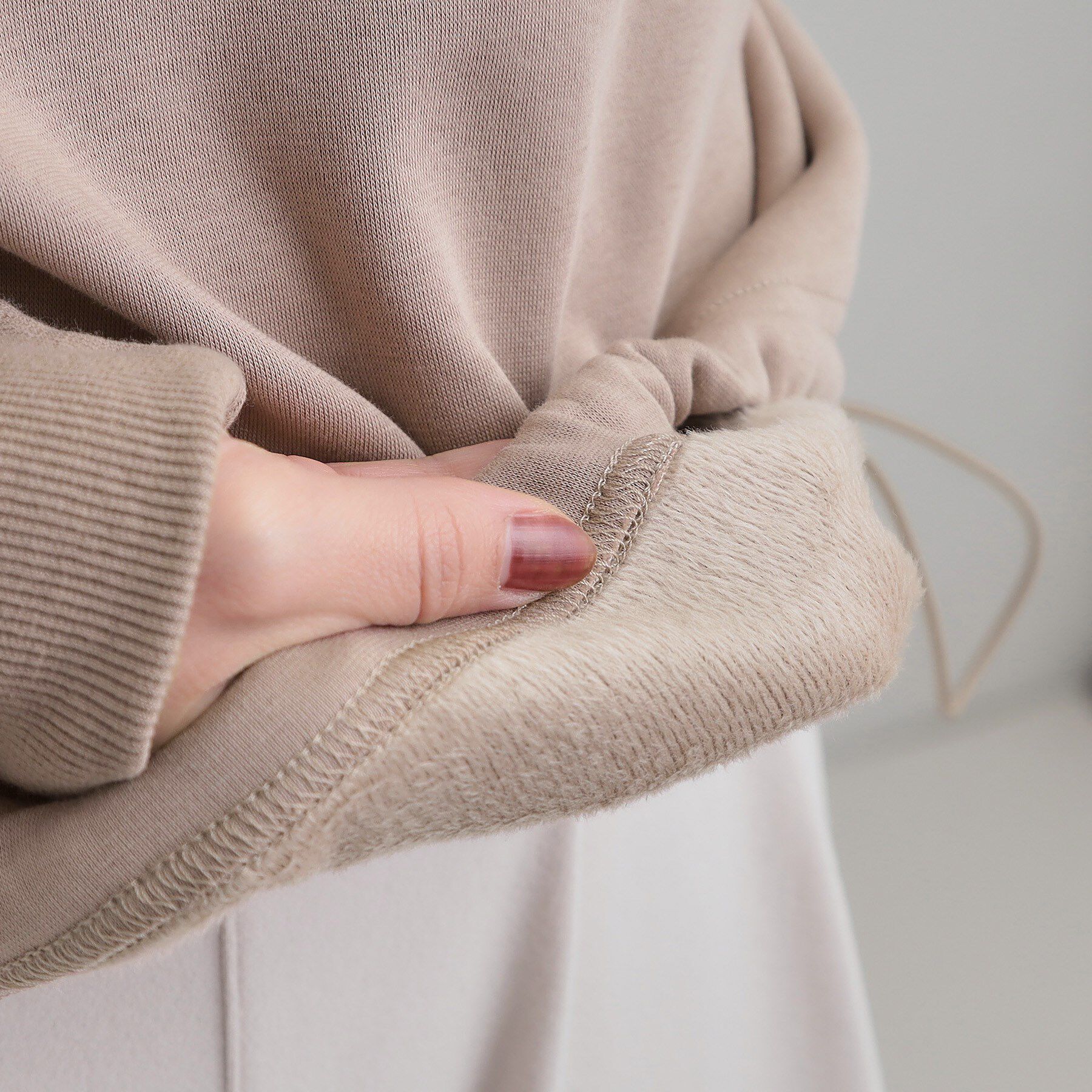 SHOO･LA･RUE「ドロスト裏シャギースウェット」|パーカー|