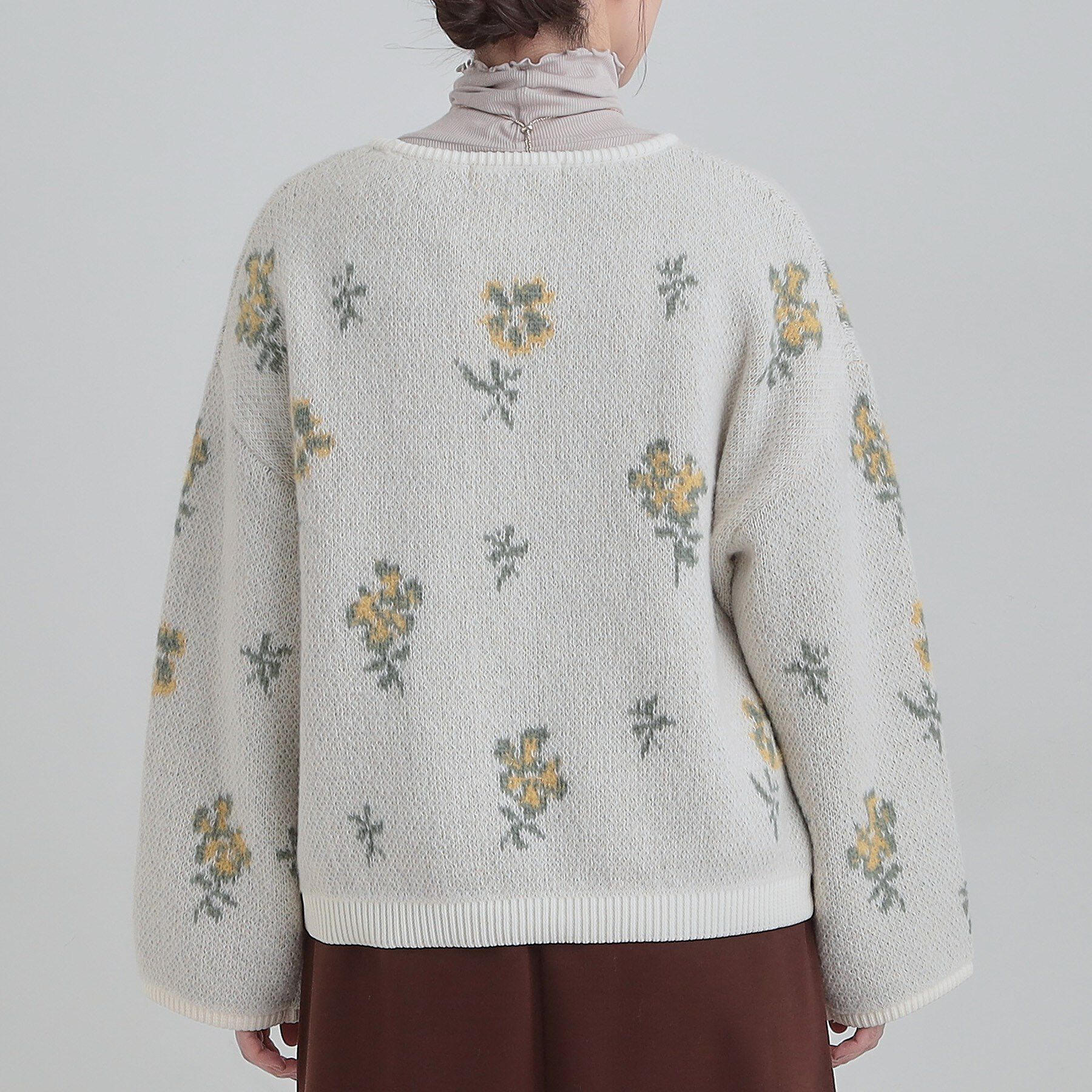 SHOO･LA･RUE「【洗濯機可】選べる3柄 VネックZIPカーディガン」|カーディガン|