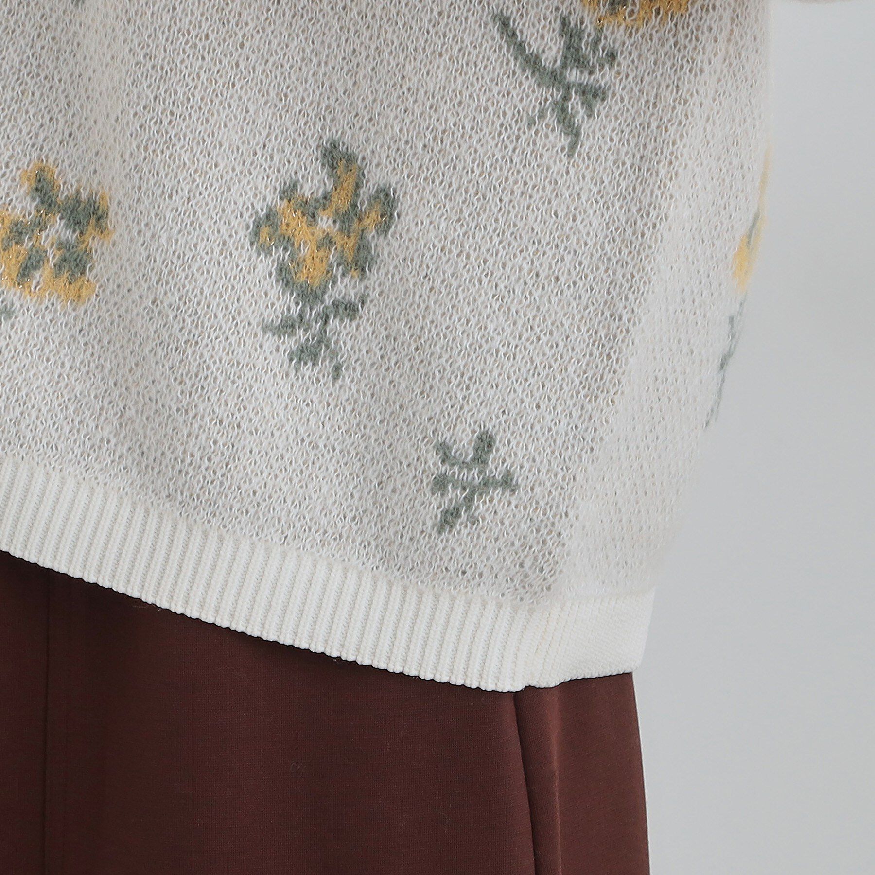 SHOO･LA･RUE「【洗濯機可】選べる3柄 VネックZIPカーディガン」|カーディガン|