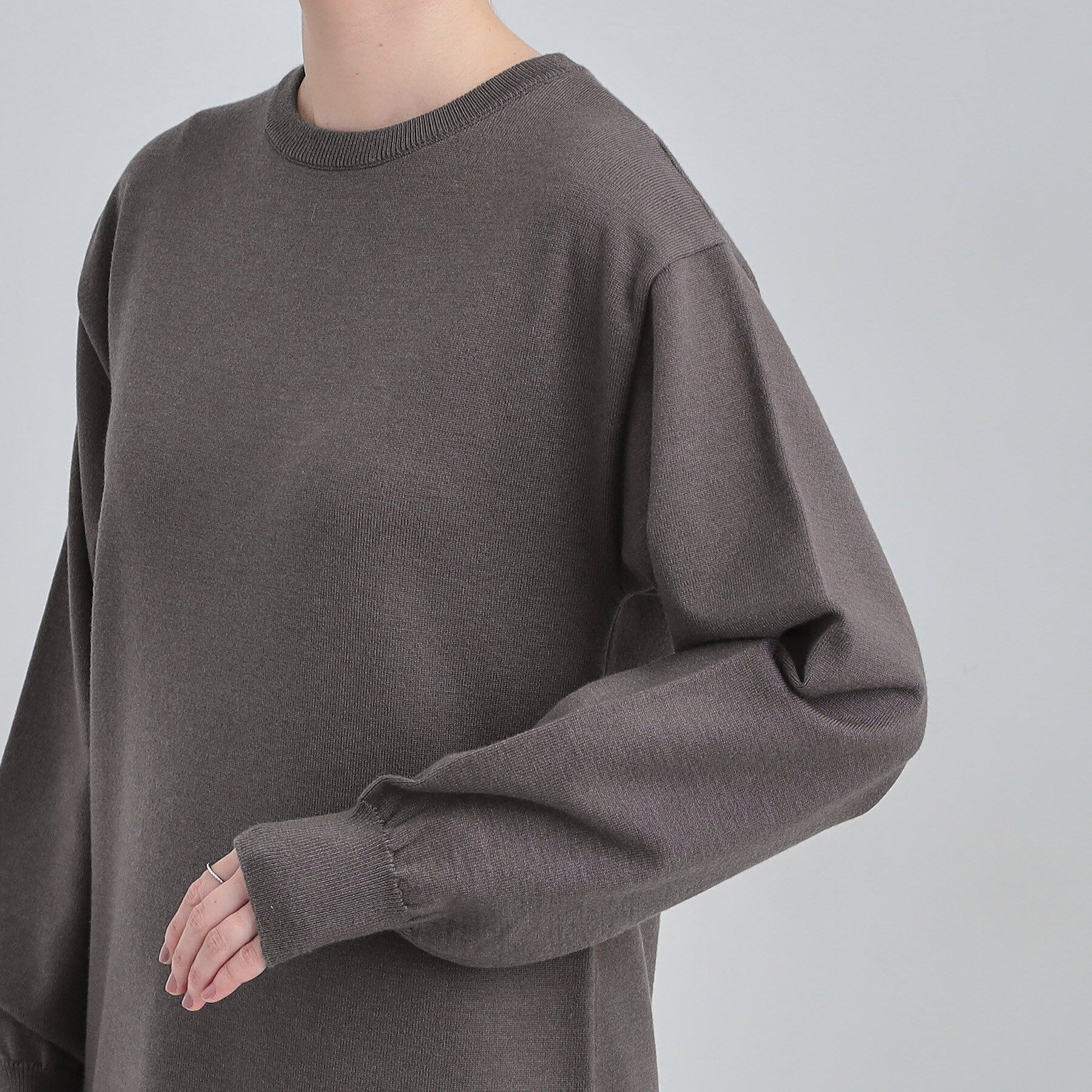 SHOO･LA･RUE「スタイルがすっきりに見える 裾マーメイドニットワンピース」|ワンピース|