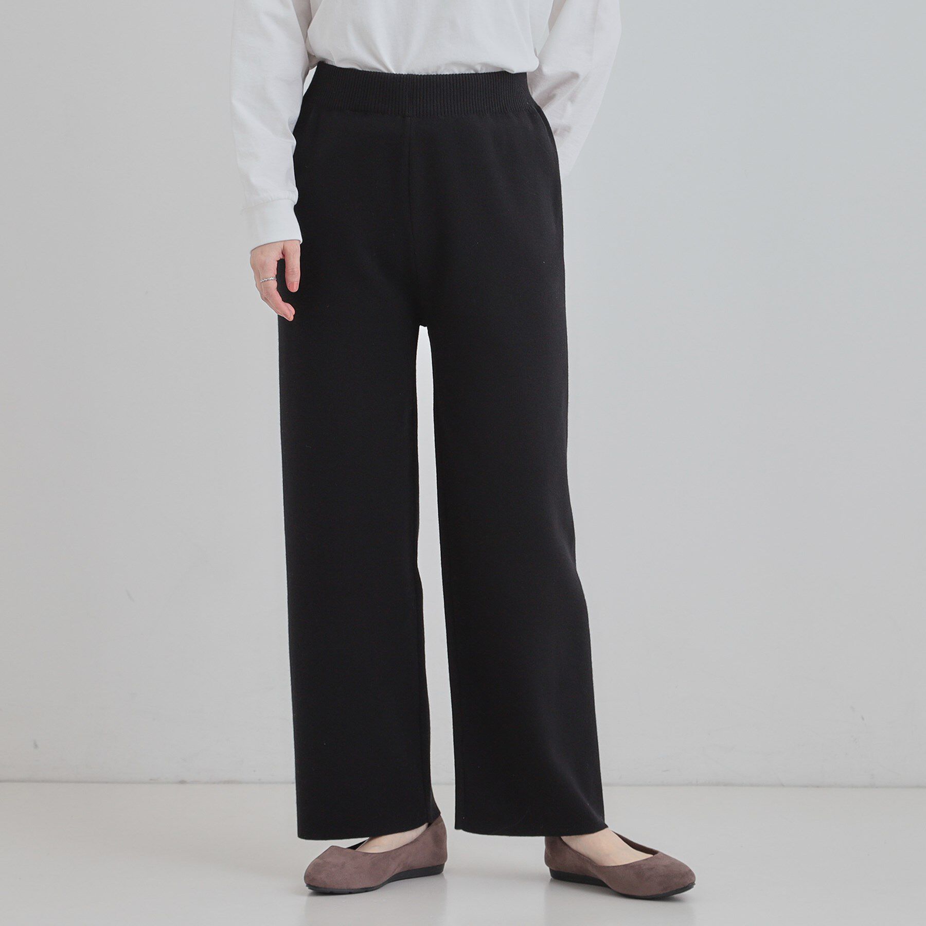 SHOO･LA･RUE「【洗える／毛玉レス】表面がきれいなストレートパンツ」|その他|